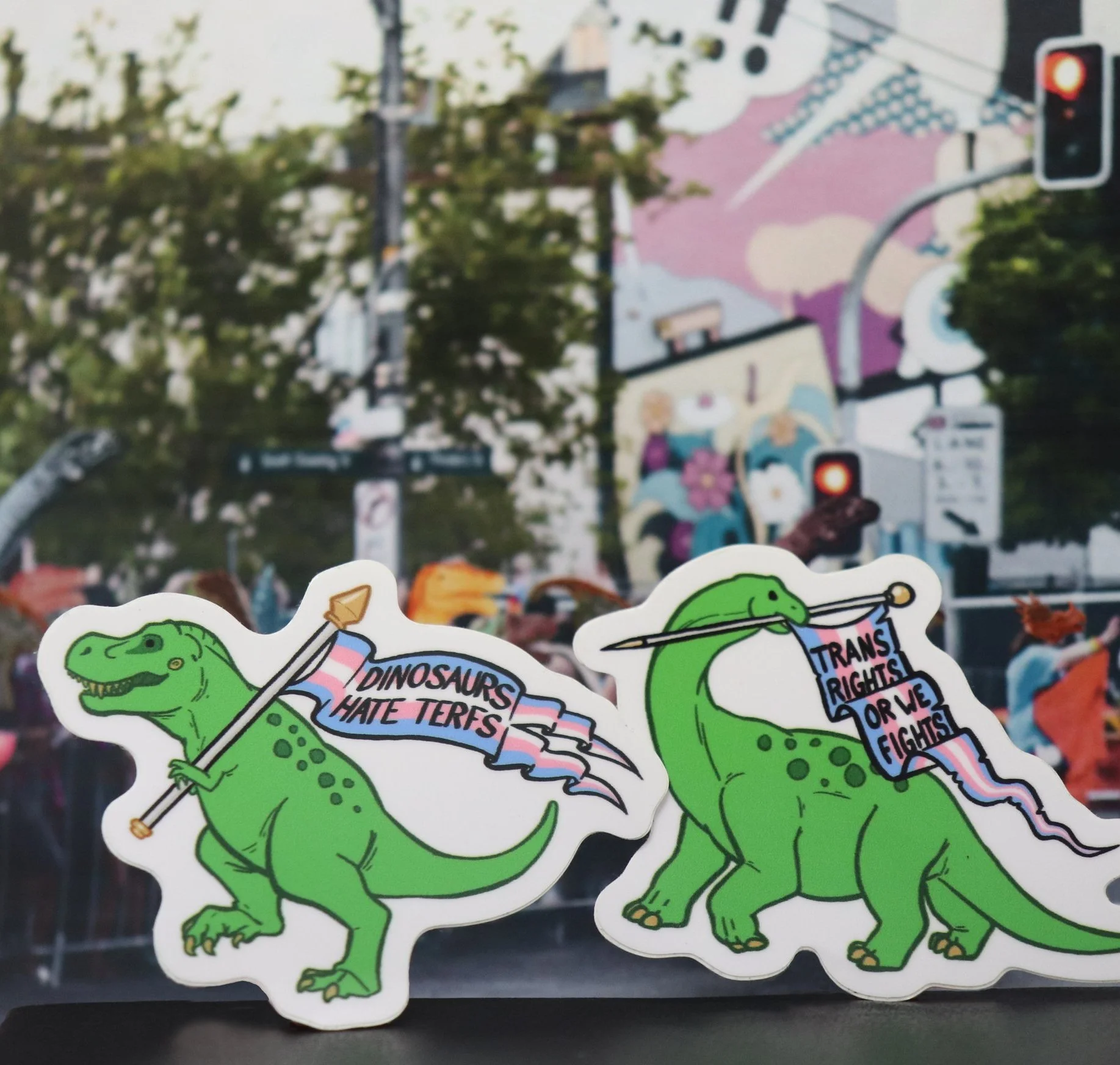 Dinosaur Parade Sticker Set