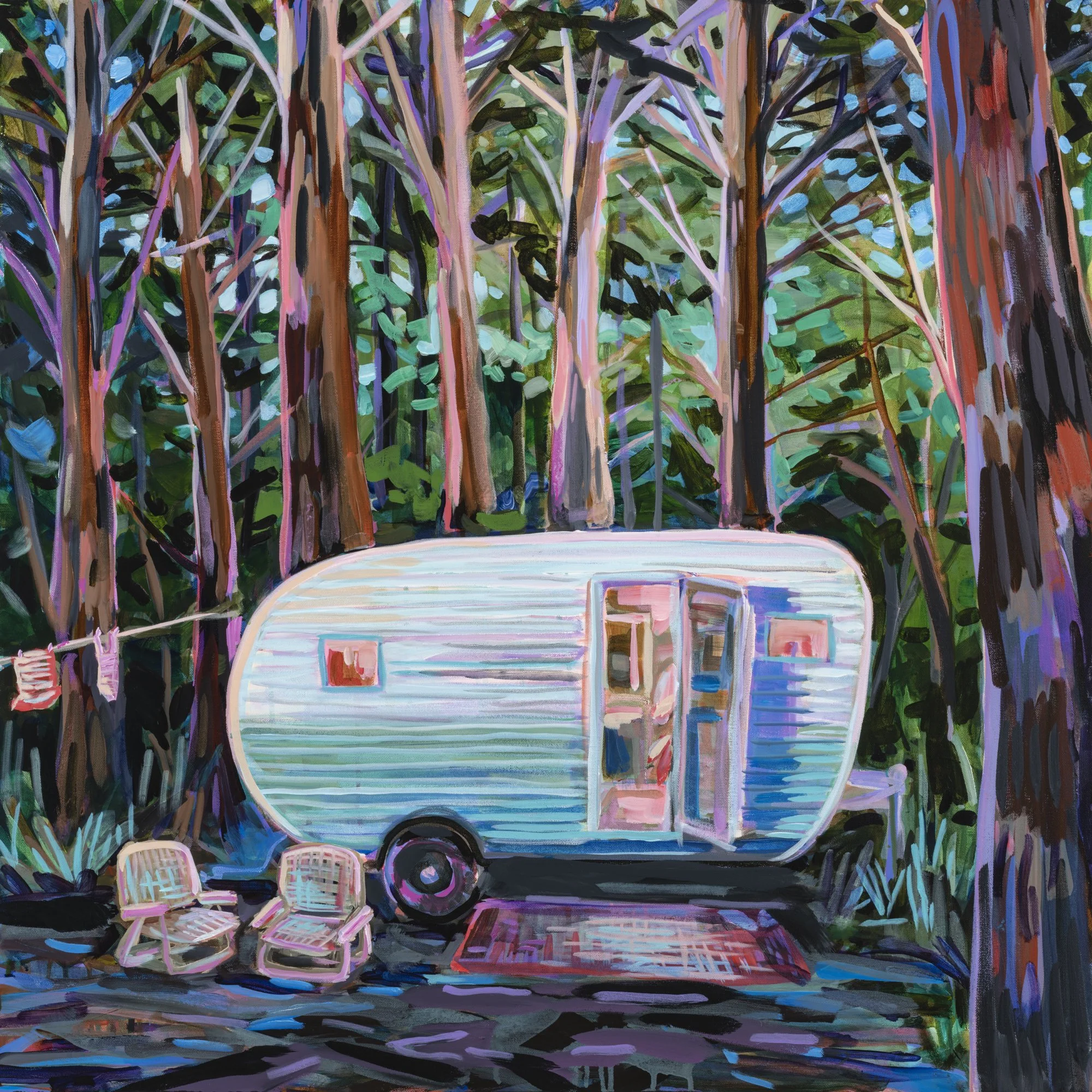 Dusk at Camp Goodtimes 36x36 copy.jpg