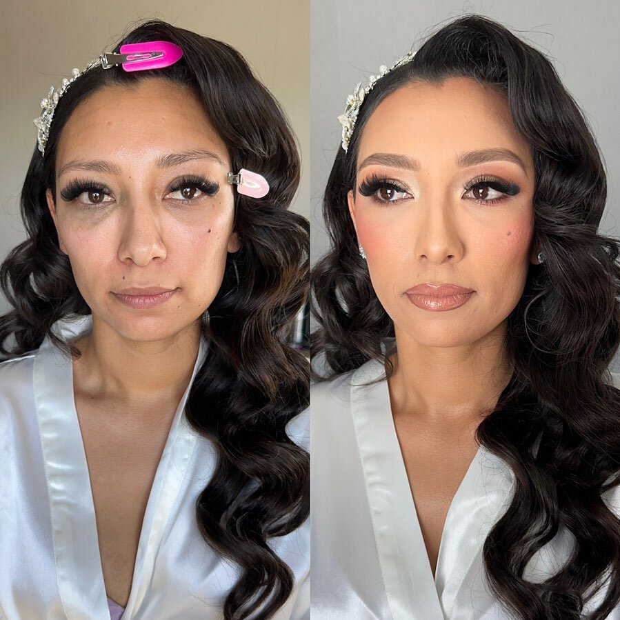 Bridal glam on this beauty! Hair by @indep_hairstylist