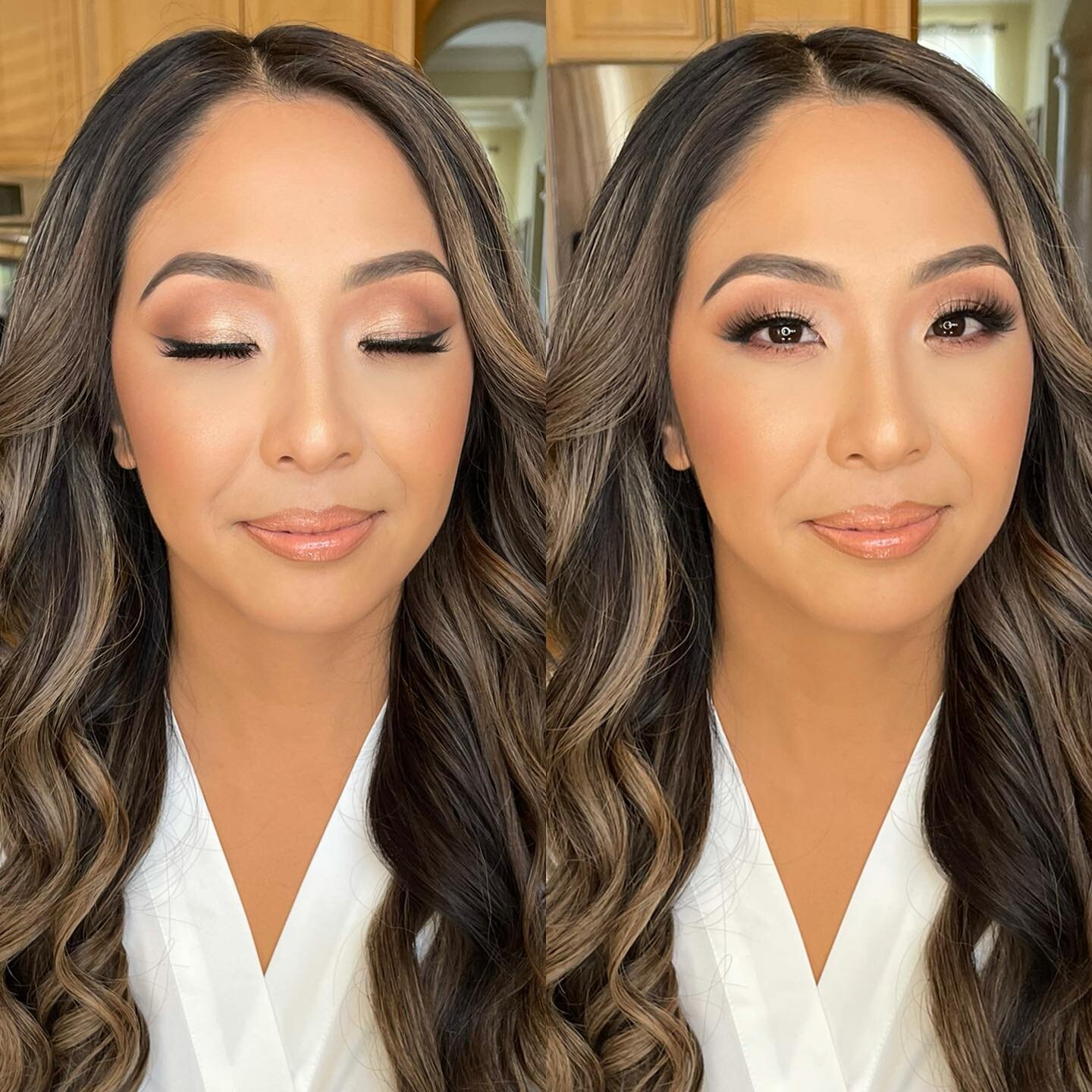 Glowy bridal glam on Sheena 😍 hair by @beautybyxiomara