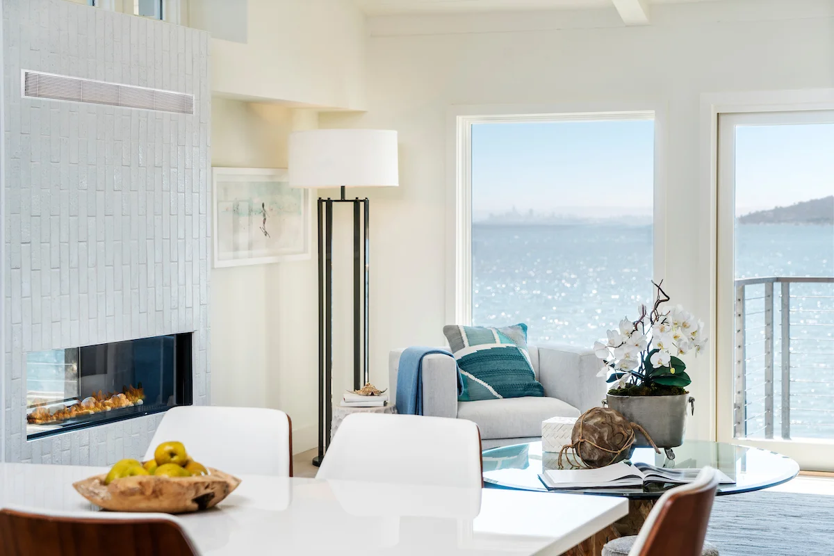 The Point at Cove apartment homes offer stunning skyline views and gas burning fireplaces