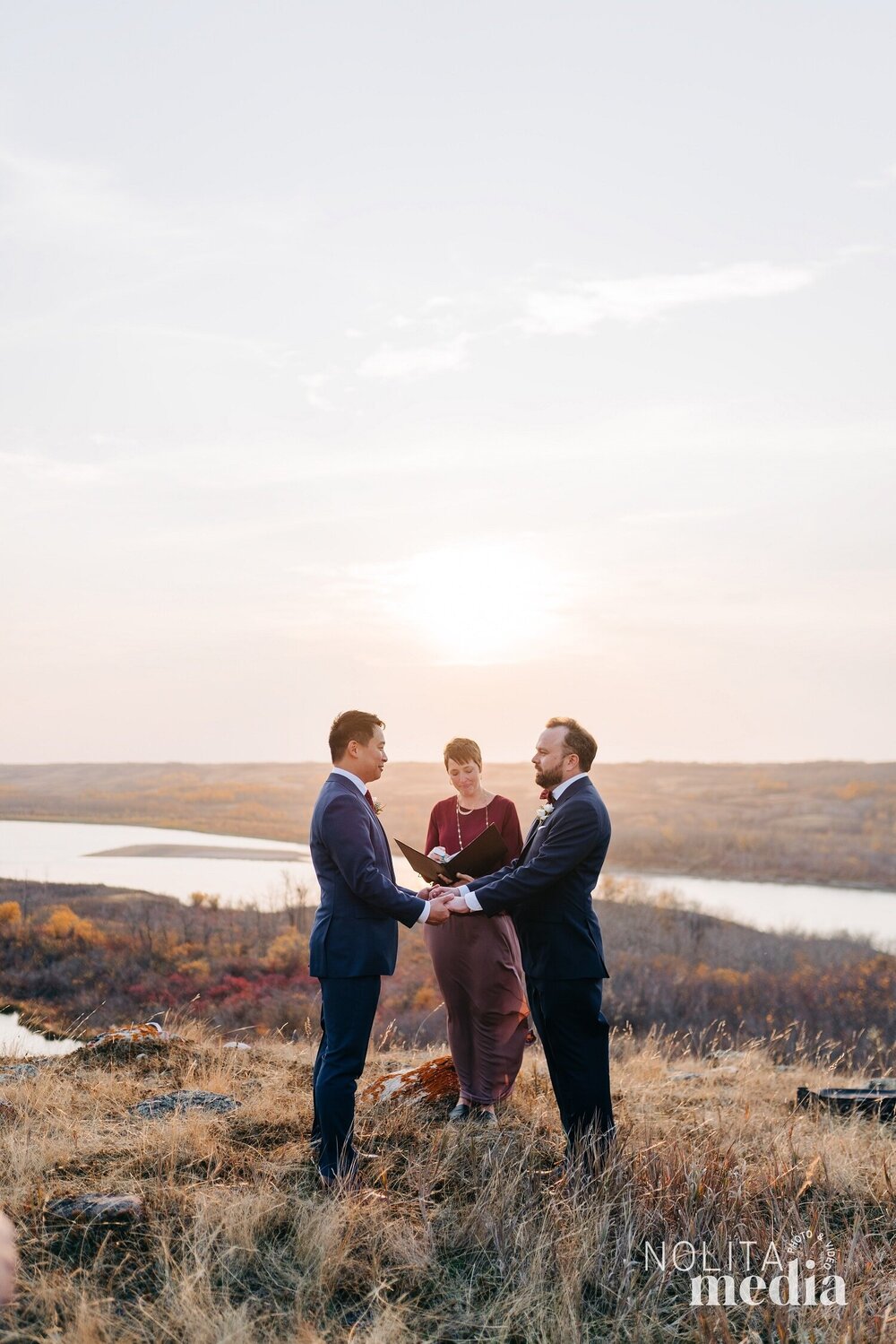 Allen+and+David_two+grooms_LGBTQ+wedding_North+Saskatchewan+River_sunset_Karla+Combres+Celebrant.jpg