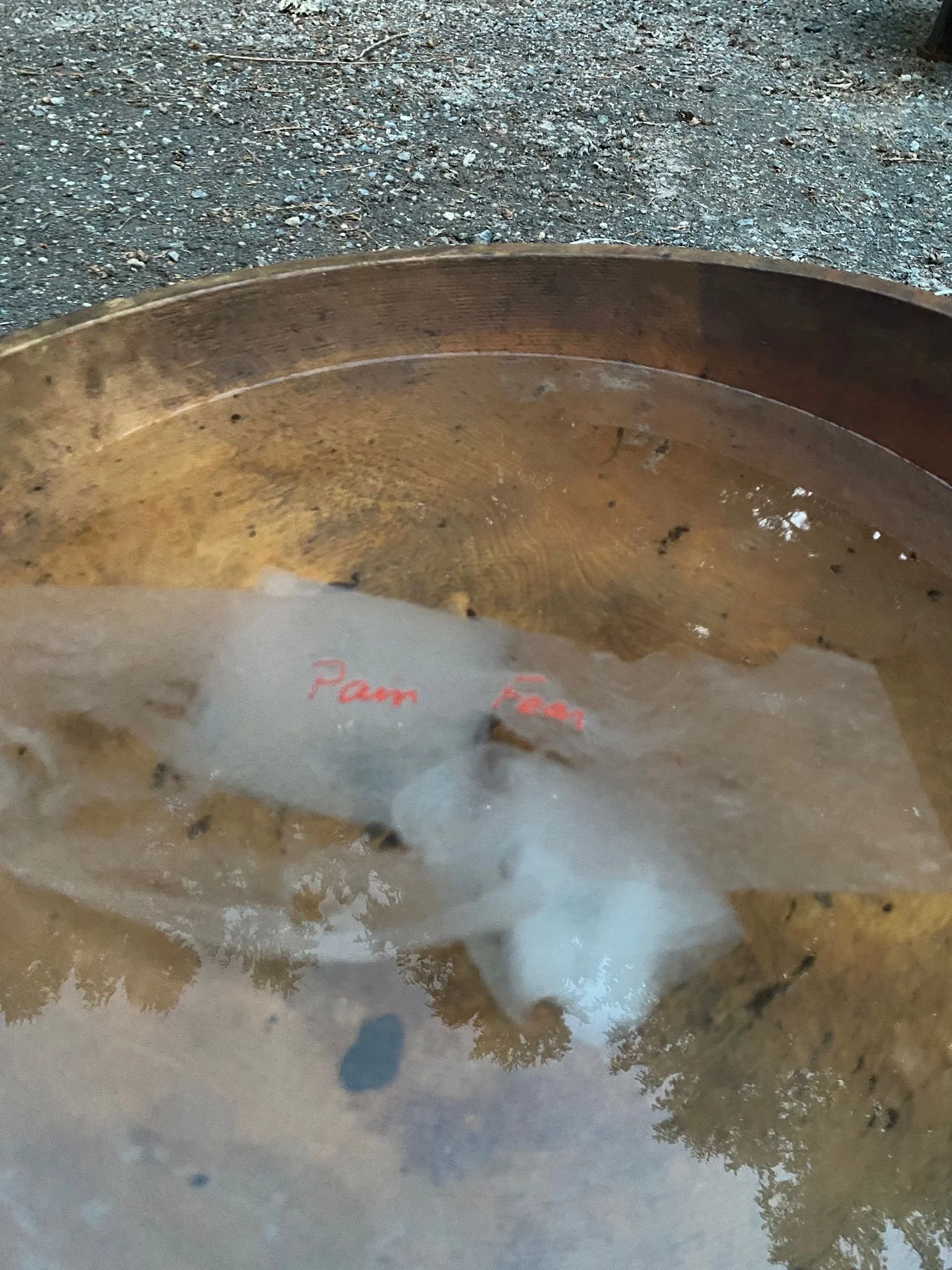 Water release community grief ritual