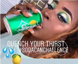 soda challenge: sprite makeup tutorial