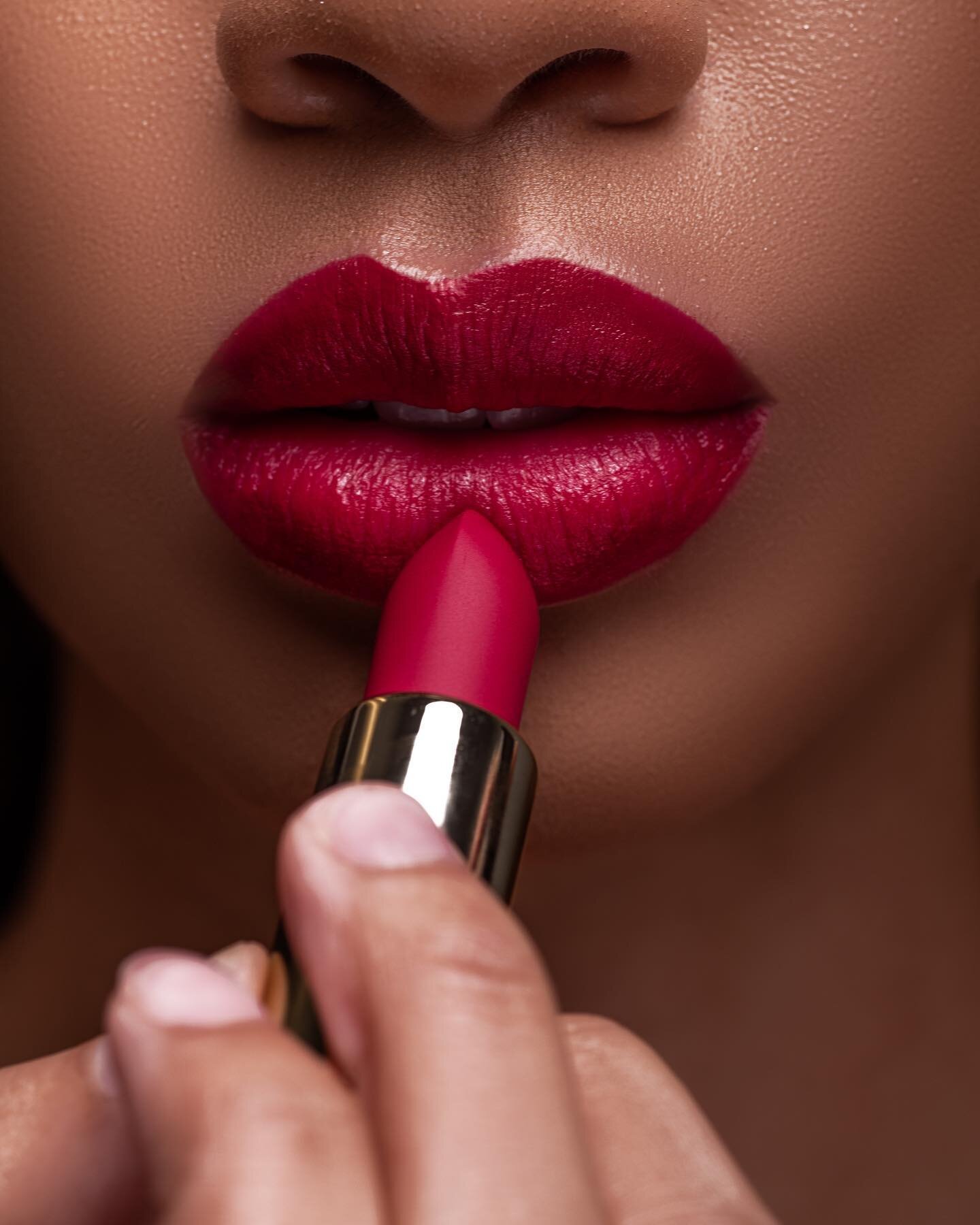 Bold and Free 💄 Fire &amp; Desire Satin Matte Lipstick gives you that fierceness 

Now available at www.AudreysArtistry.com