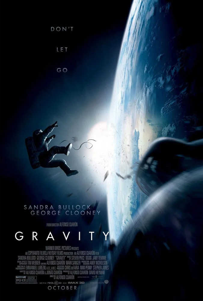 The poster for Gravity (2013) — the last major studio film that wasn’t based on an existing property which was in the top ten highest grossing for the year.