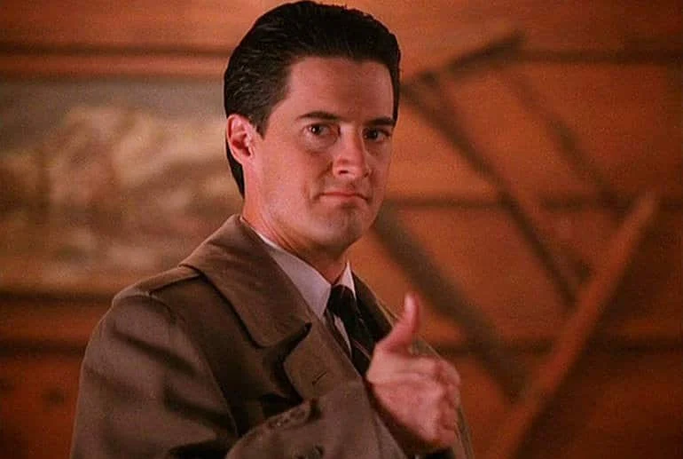 Kyle McLachlan as Dale Cooper, in Twin Peaks (1990)