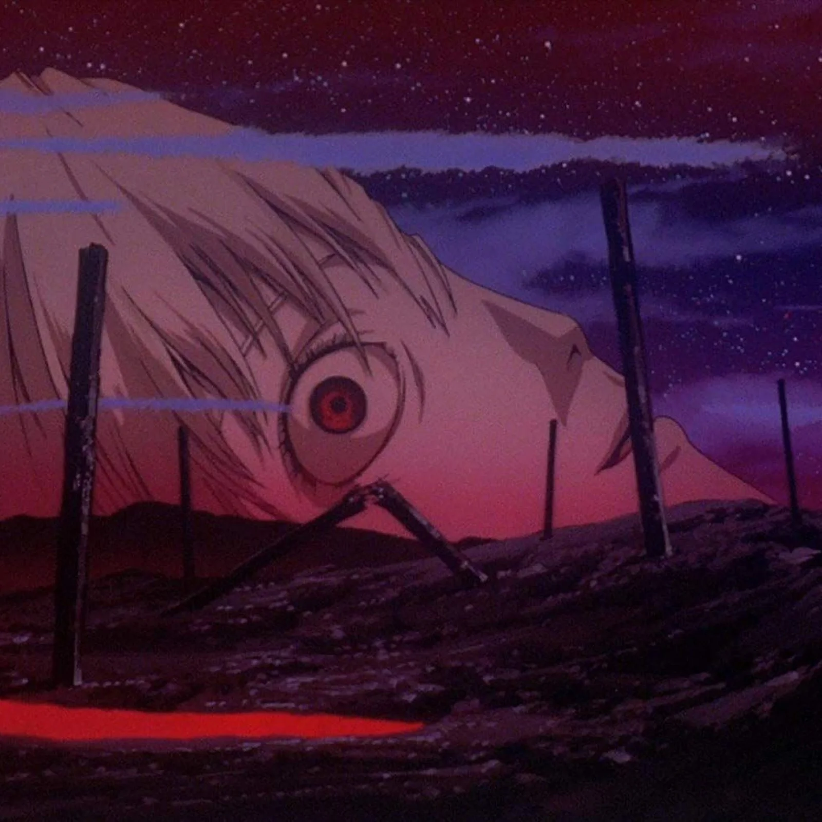 The background of the scene, from The End of Evangelion (1997), image taken from Newsweek , of all places.