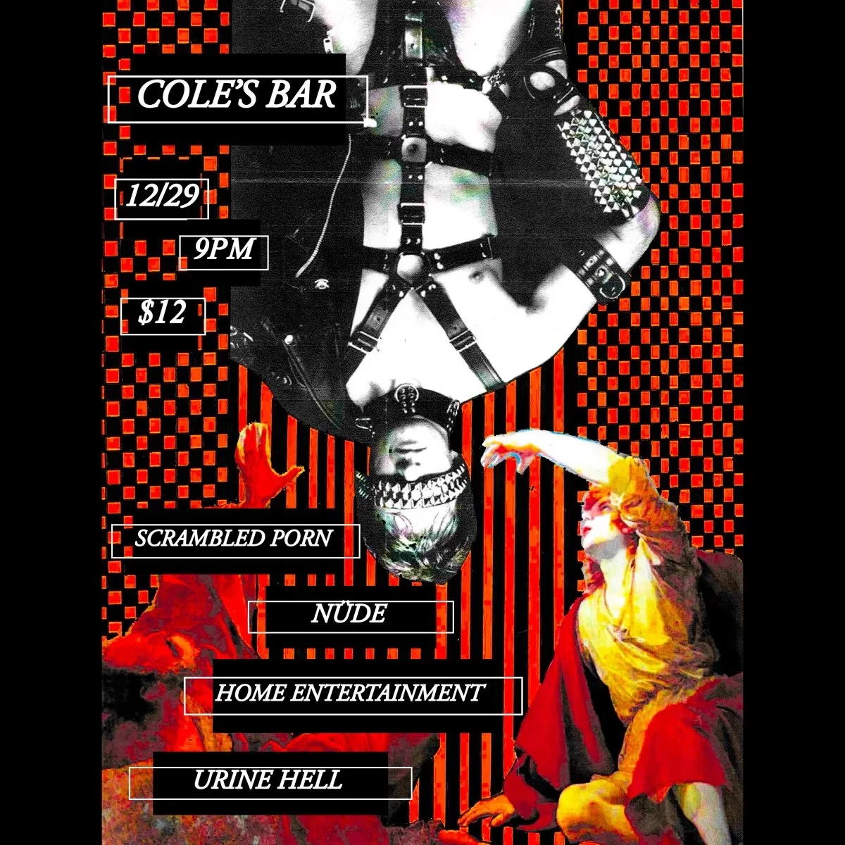 THURSDAY DECEMBER 29: URINE HELL, HOME ENTERTAINMENT, NÜDE, SCRAMBLED PORN