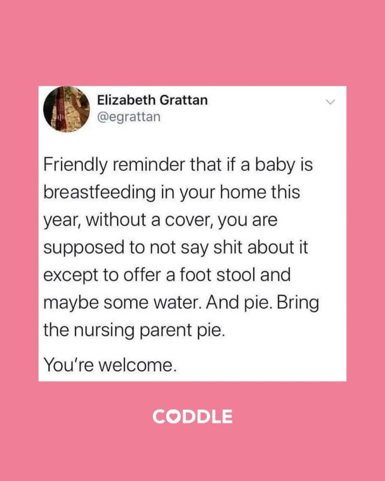 Mamas, there&rsquo;s always that one person who thinks they know best when it comes to feeding or raising your baby. 😅 

Whether you&rsquo;re breastfeeding or bottle-feeding, just remember: you don&rsquo;t owe anyone an explanation. A simple &ldquo;