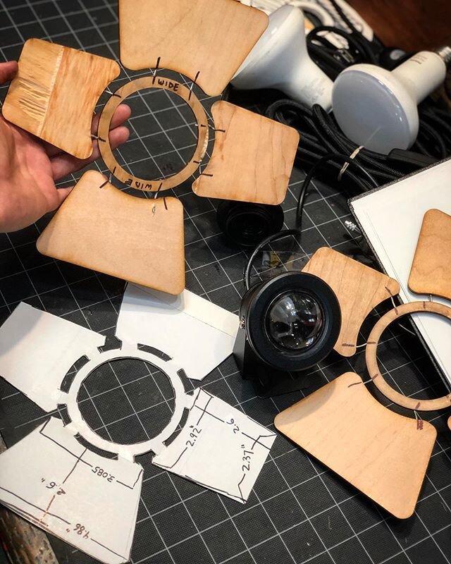 Here are some ugly but functional prototypes I made of miniature barn doors for my spotlights. Matte black paint goes a long way to hide crimes, and the finished product actually turned out pretty cool! 
Build video on @testedcom and #linkinbio
.
#pr