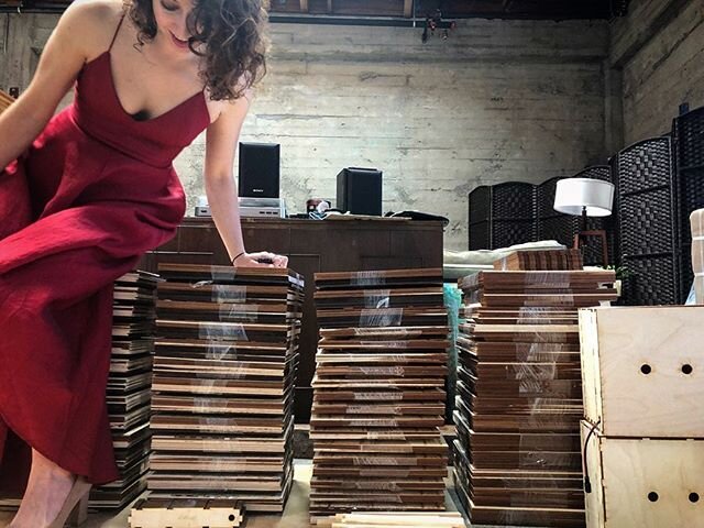Right after our @makerfaire panel this weekend, I did a quick costume change to attend a Zoom wedding. It&rsquo;s the most put together I&rsquo;ve looked in months, so I thought I&rsquo;d pose with my stacks of book nook kits in progress. This is the