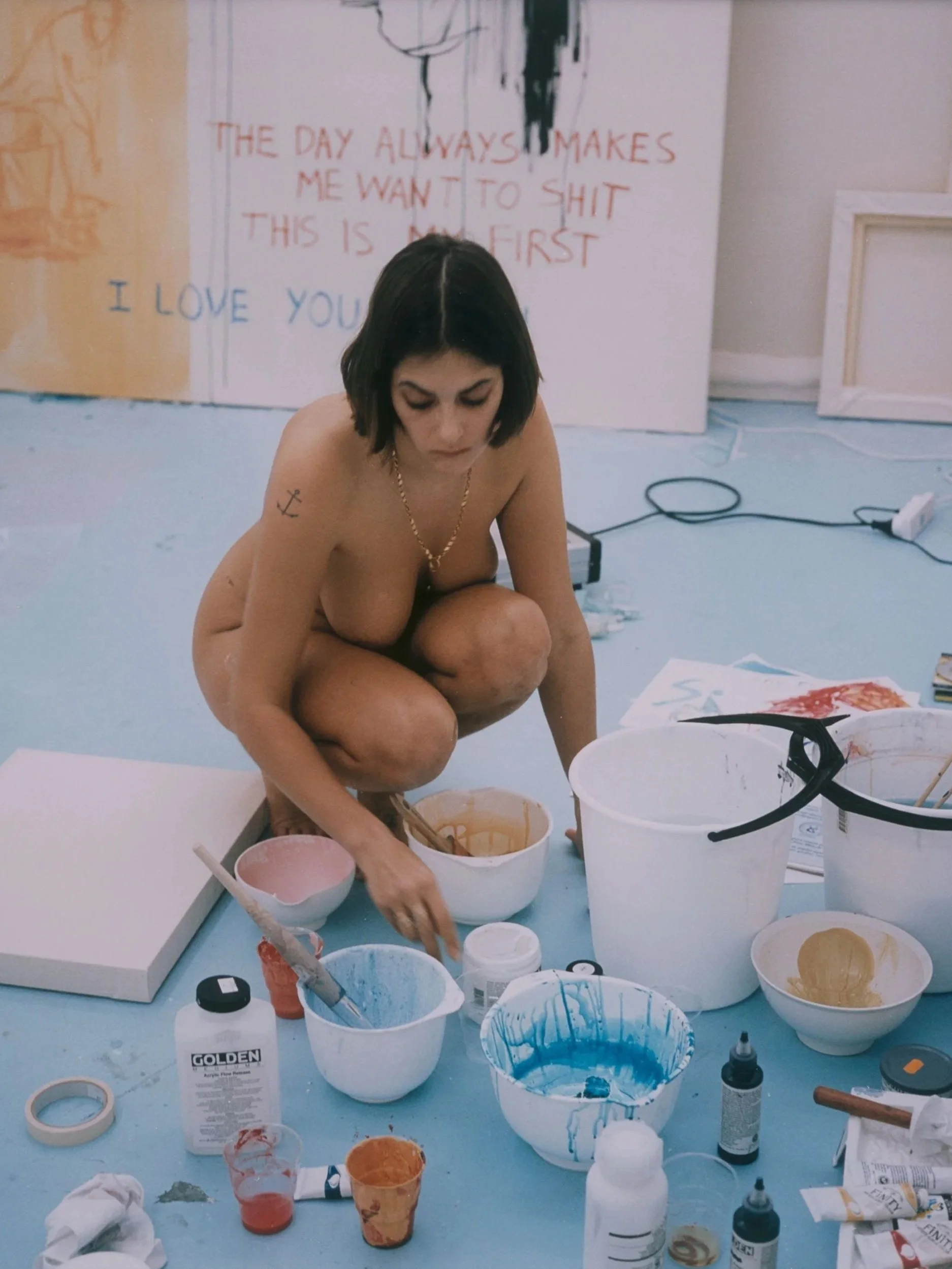 "LIFE MODEL GOES MAD" BY TRACEY EMIN, 1996