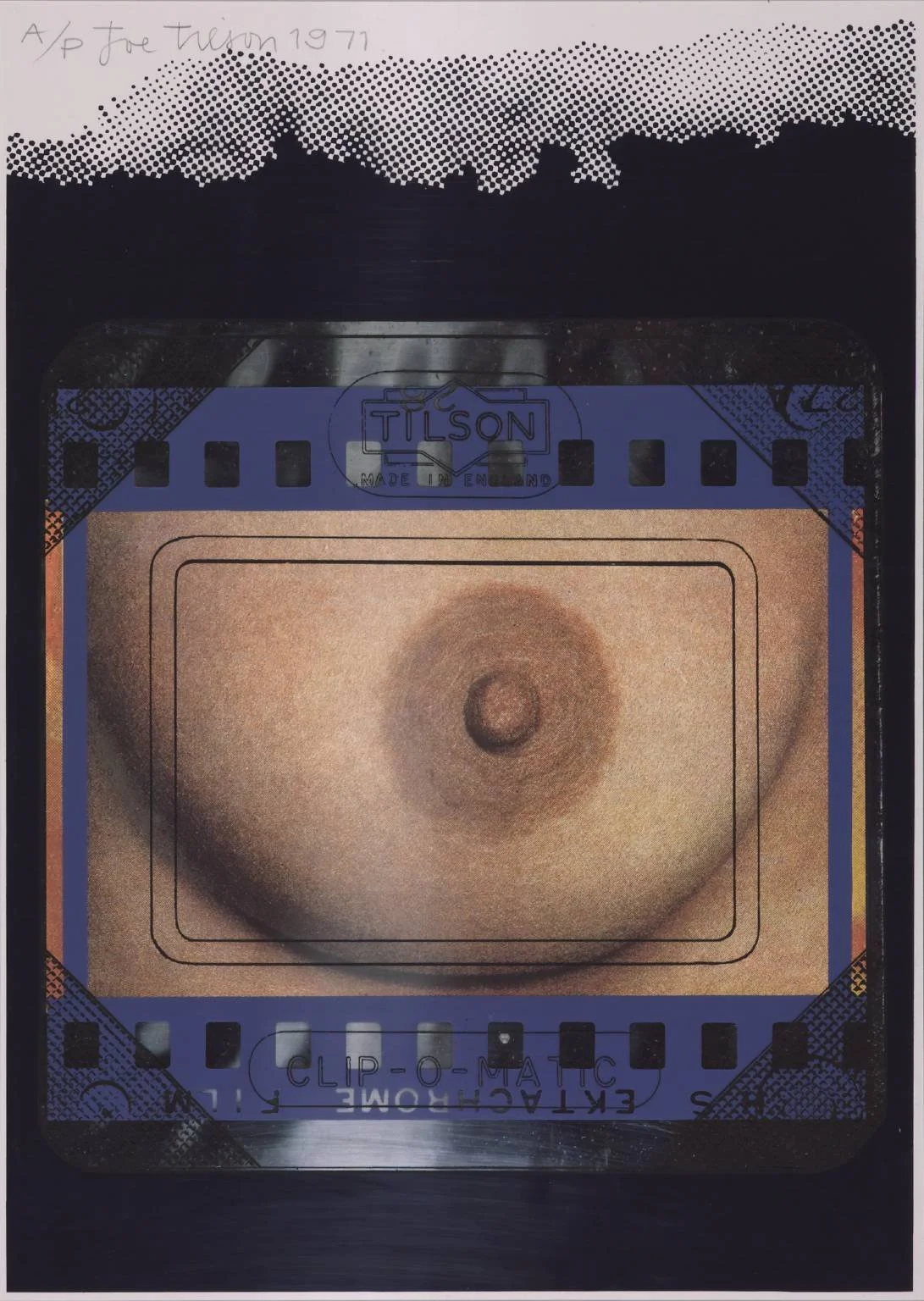 Transparency, Clip-o-Matic Breast, 1971 by Joe Tilson