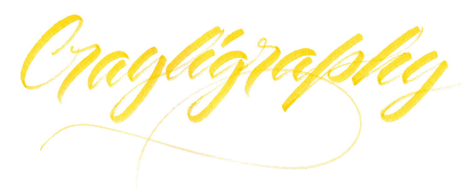 Crayligraphy written by Matt Vergotis