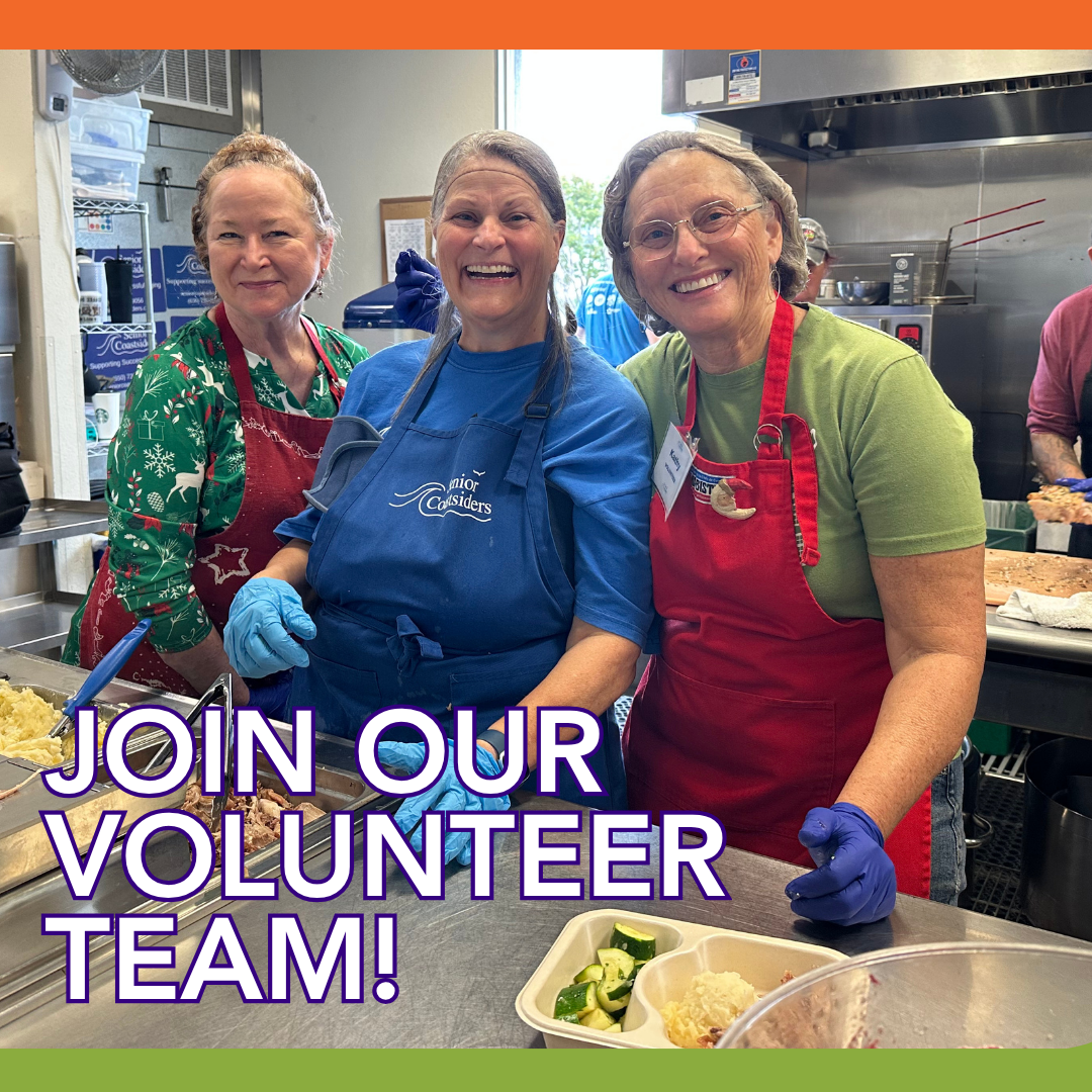 At Senior Coastsiders, our Kitchen Volunteers are the backbone of our meal program