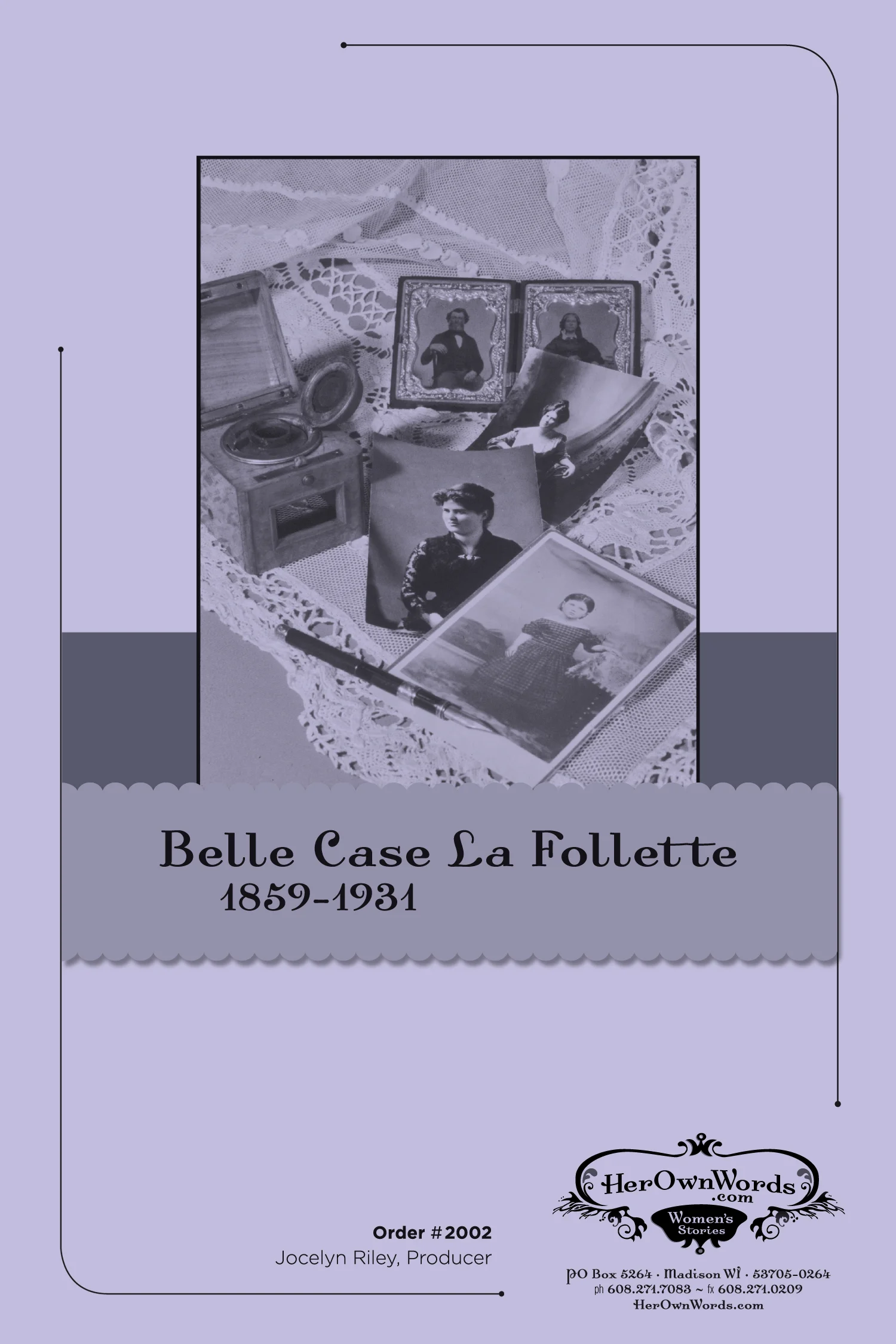 Belle Case La Follette, 1859-1931