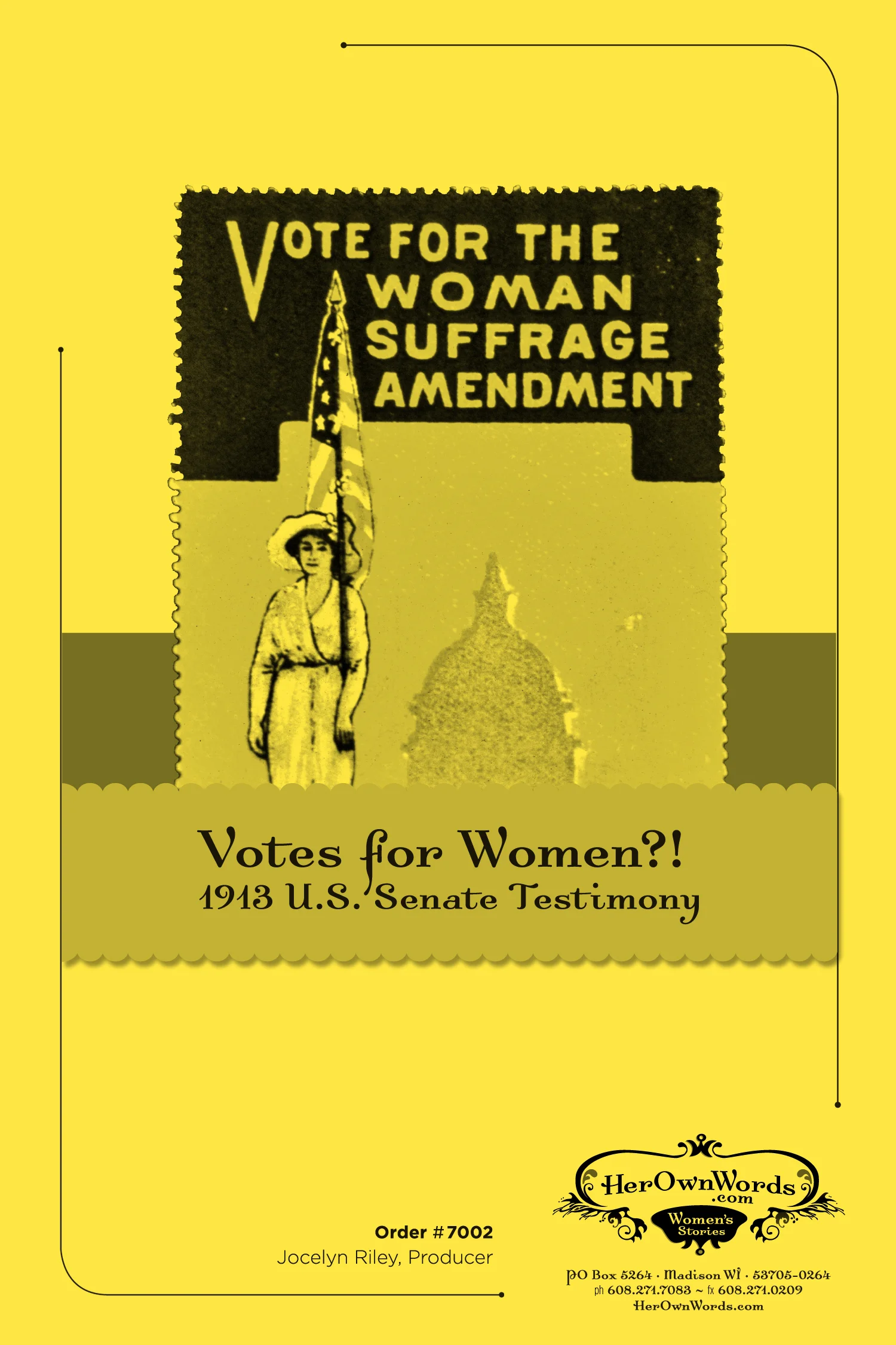 Votes for Women? 1913 U.S. Senate Testimony