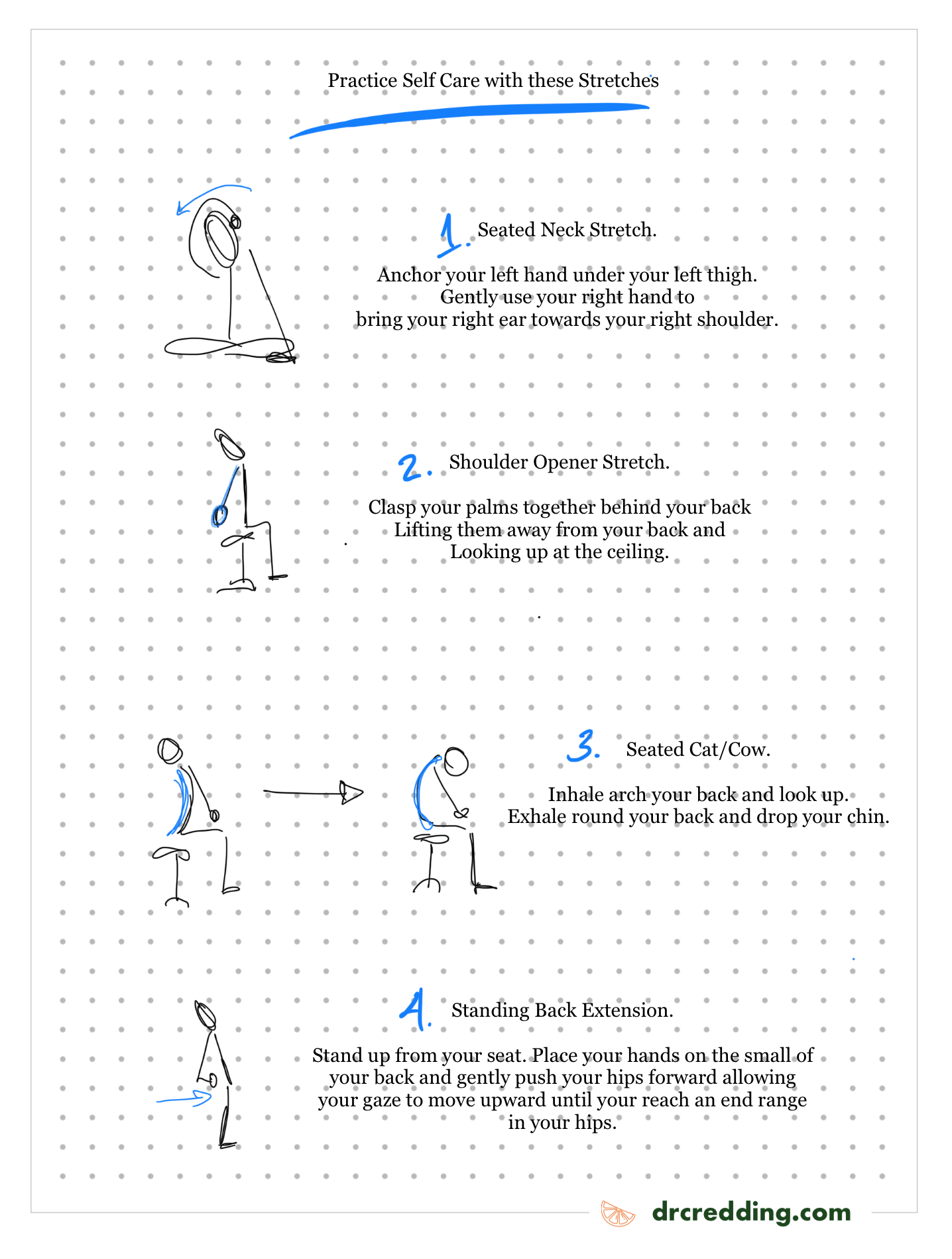 Self Care Stretches Dr Caitlin Redding Self Care Stretches Dr Caitlin Redding