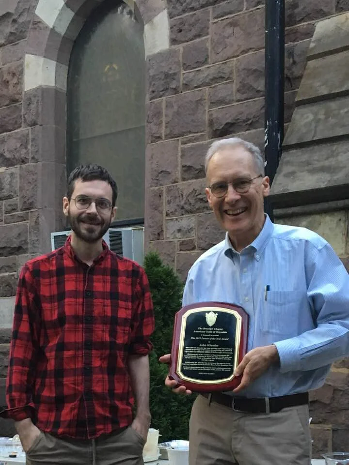 John Klauder accepts the 2019 Person of the Year award