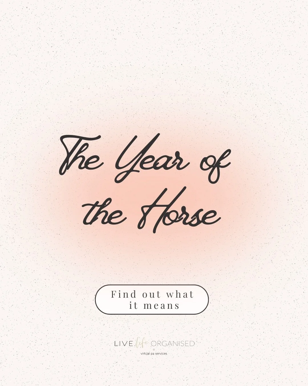 And we&rsquo;re back! I hope you&rsquo;re feeling well rested after the festive break ✨

I&rsquo;ve got some motivation to start the week, have you heard of &lsquo;The Year of the Horse&rsquo;? It&rsquo;s part of the Chinese zodiac cycle and it&rsquo