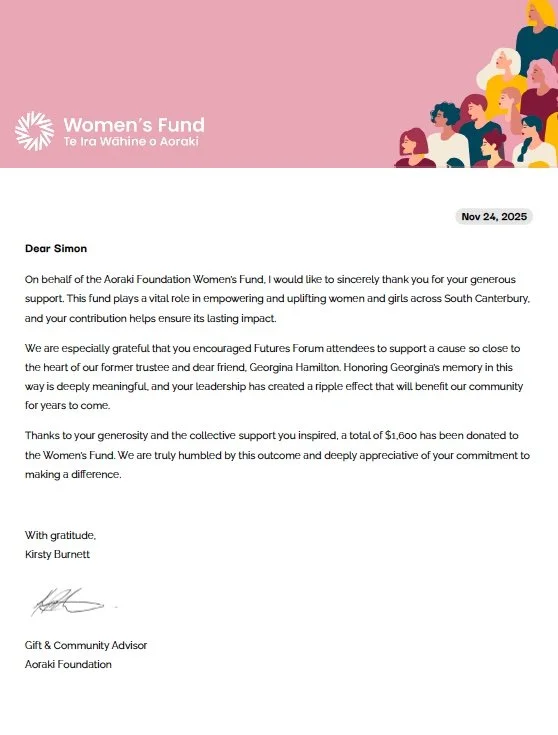 Future Firm Forum raises $1,600!