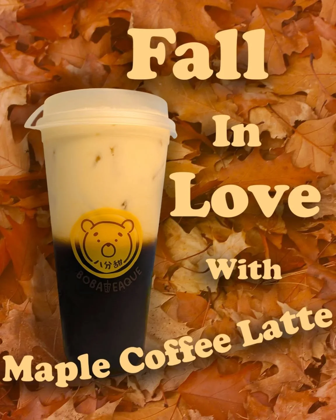 Get a taste of Fall 🍁 before it's over with our Maple Coffee Latte ☕ 

📍 1960 N Tustin St, Orange, CA 92865

#boba #bobateaque #coffee #falldrinks #fall #orangecounty #shoplocal