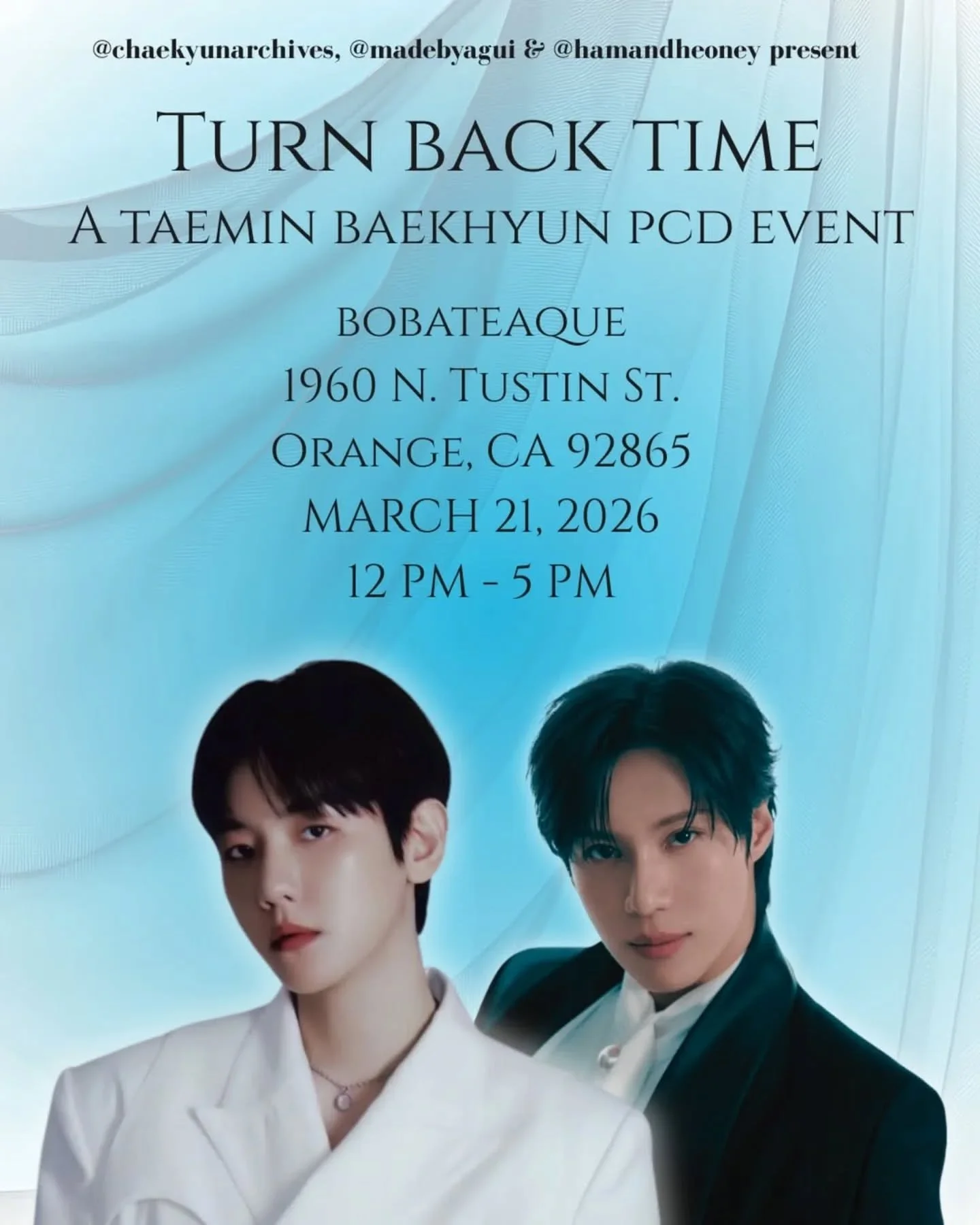 We're doing a throwback event for Shawol and EXOLs this Saturday for Taemin and Baekhyun with @chaekyunarchives, @madebyagui and @hamandheoney! We already did spring forward but are you ready to Turn Back Time?!

#shineeshawol #exoexol #taeminshinee 