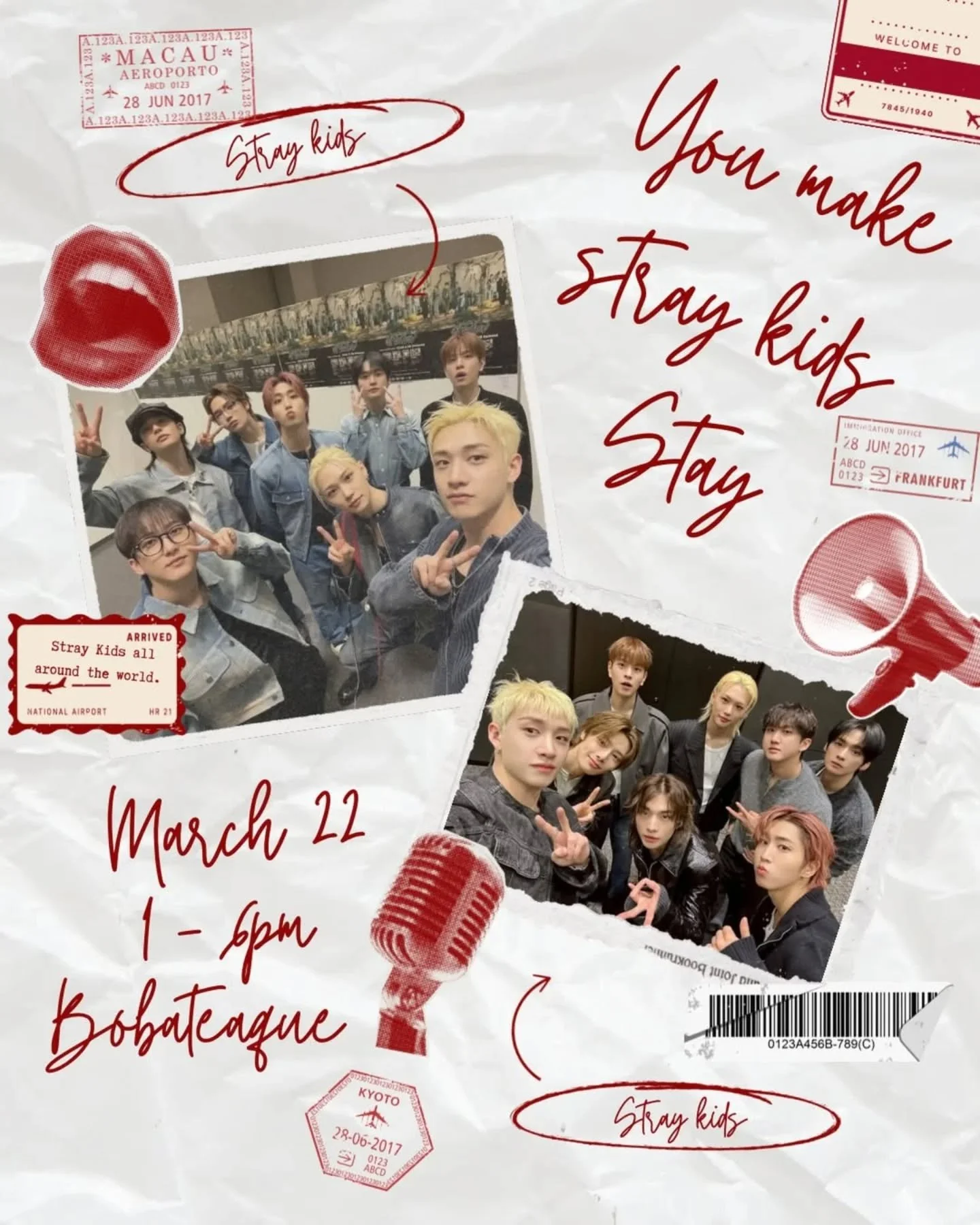 Let's all make it an SKZ Sunday with @kparty.events! Games, vendors, and more are in store for all STAY! And did you know there are 7 different cup sleeve designs?!? 🤩

#straykids #skzstay #staystraykids #skzcupsleeveevent #straykidscupsleeve