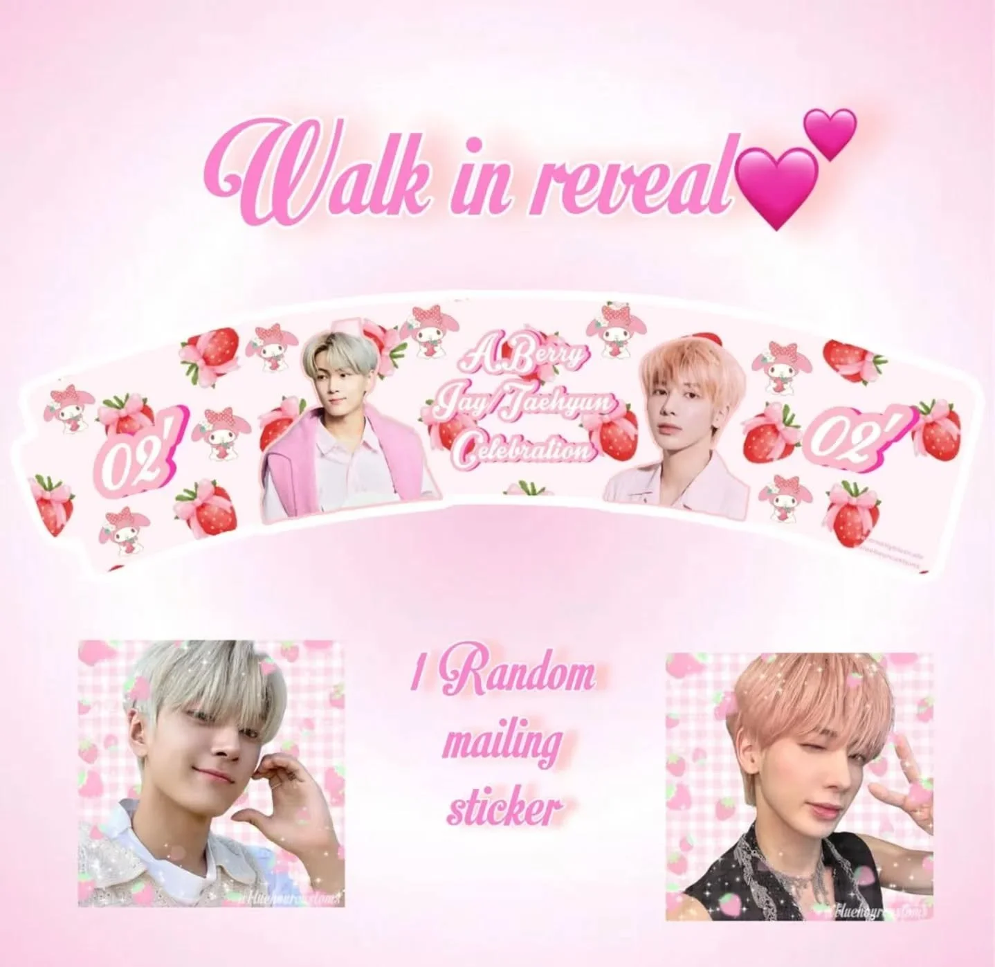 This Sunday from 1pm to 6pm, we'll be celebrating the birthdays of Jay from ENHYPEN and Taehyun from TXT! There's going to be raffles, photo ops and more for everyone to take part in courtesy of @eternallybluecafe and @bluehourcustoms!

#kpopcupsleev