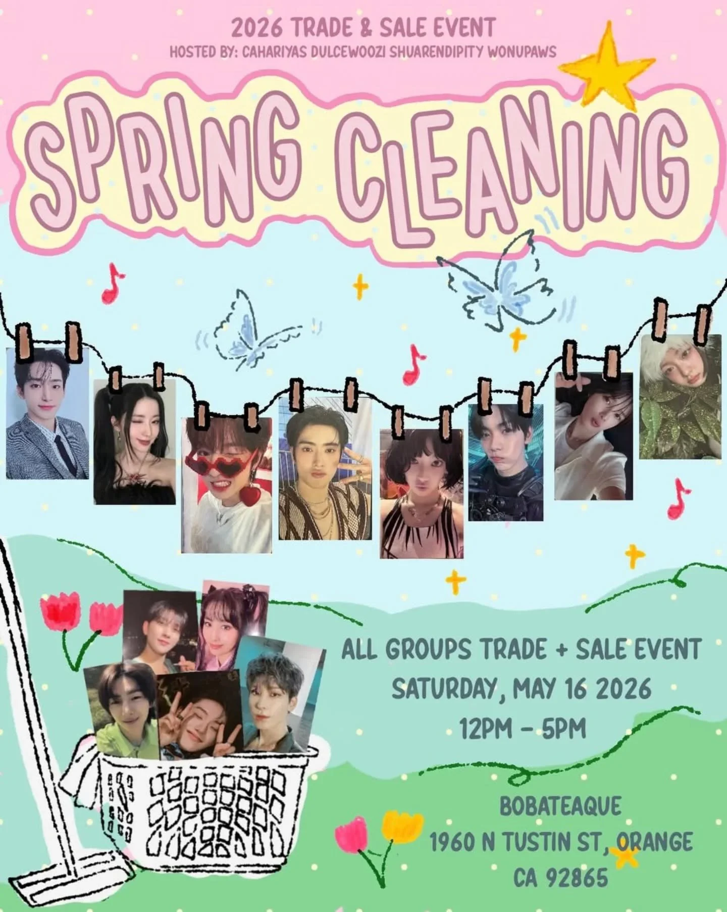 Got a photo card you want or a photo card you want to trade?! Come visit us this Saturday with @cahariyas, @dulcewoozi, @shuarendipity and @wonupaws and get your trade machine running! All groups and bias are welcome!

#kpoptrading #photocardtrading 