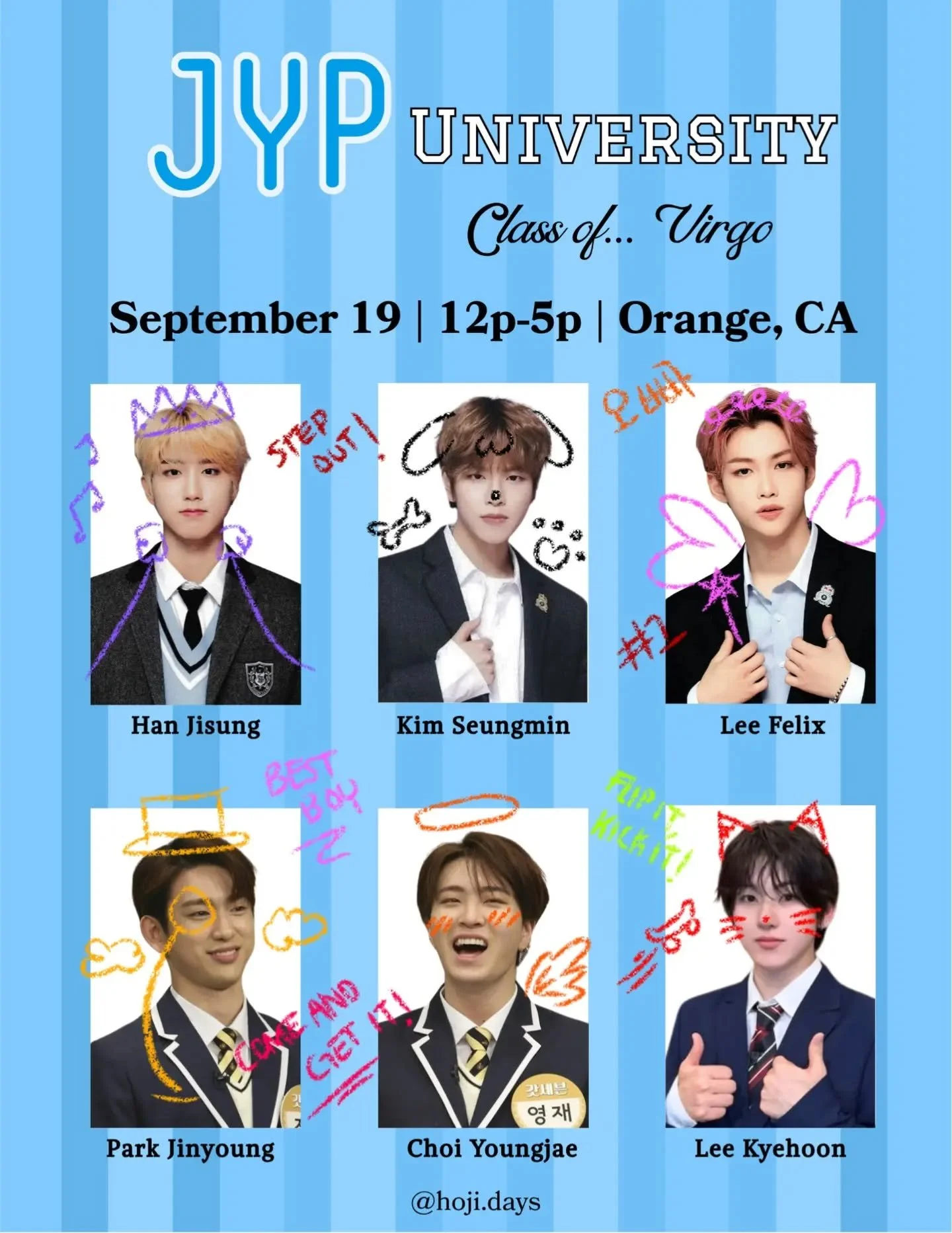 Coming this Saturday... Classes are in session at JYP University presented by @hoji.days! Come out and catch your favorite Virgos!

#kpopcupsleeve #socalkpopevents #kpopboys #kpopjyp #cupsleeveevent