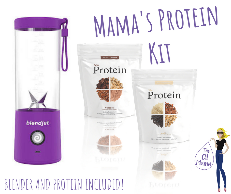The Oil Mama's Protein Kit (Complete w/BlendJet2 + Vanilla &amp; Chocolate Protein) 
