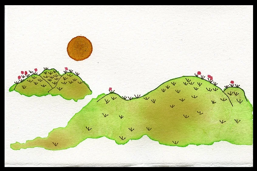Summer Sun, 3.75 x 5.5"