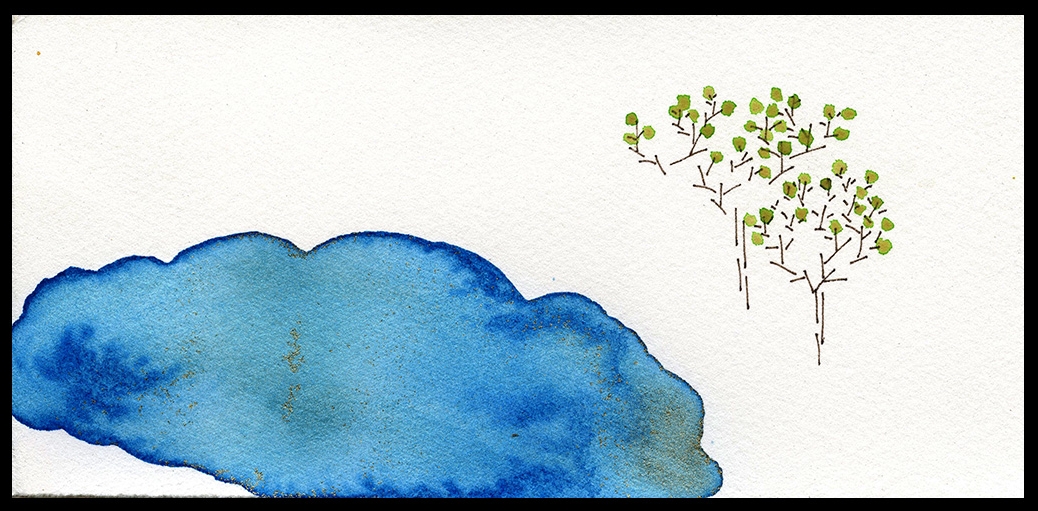 Summer Lake, 3 x 7", SOLD