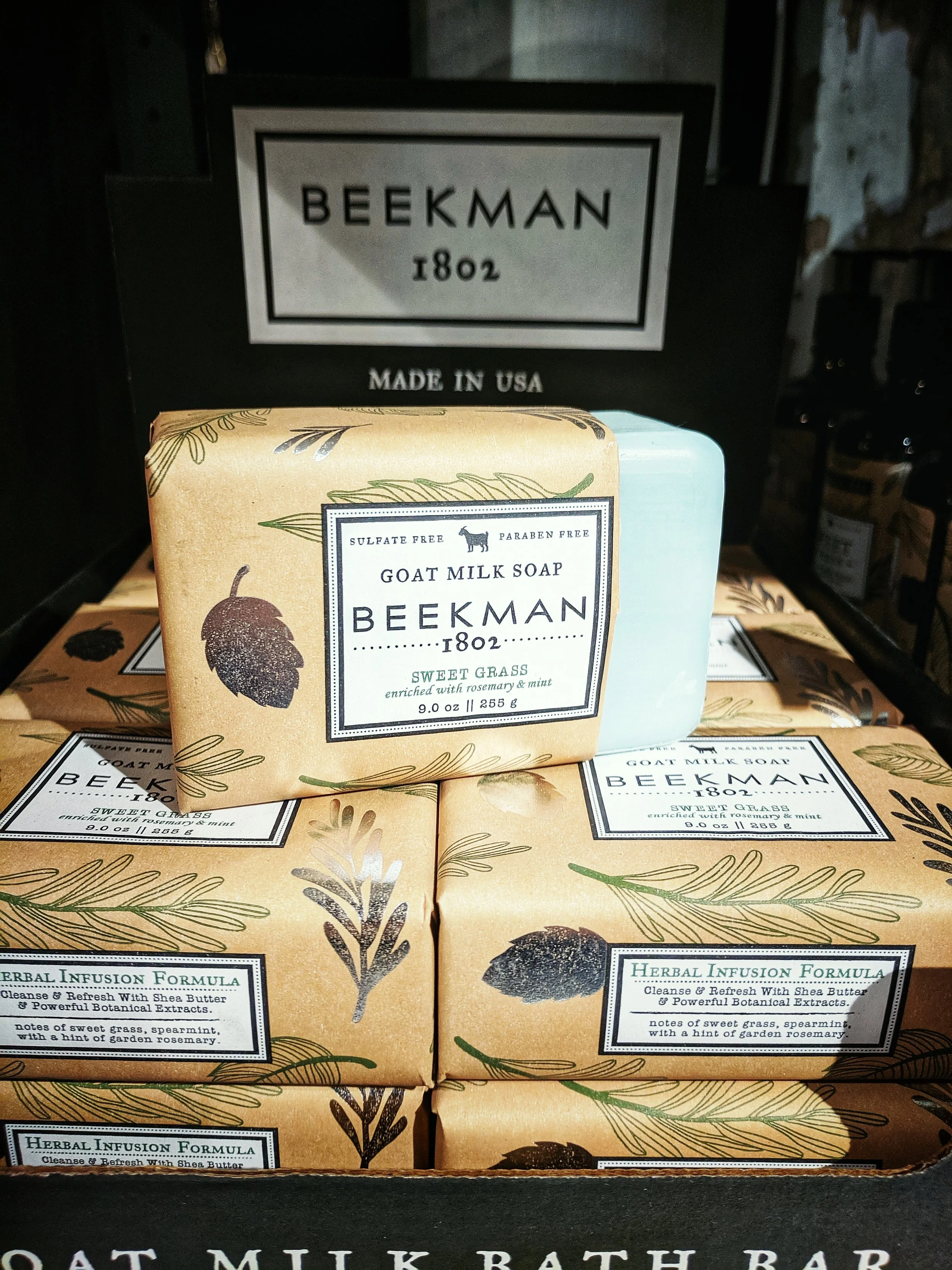 Sweet Grass Goat Milk Bar Soap