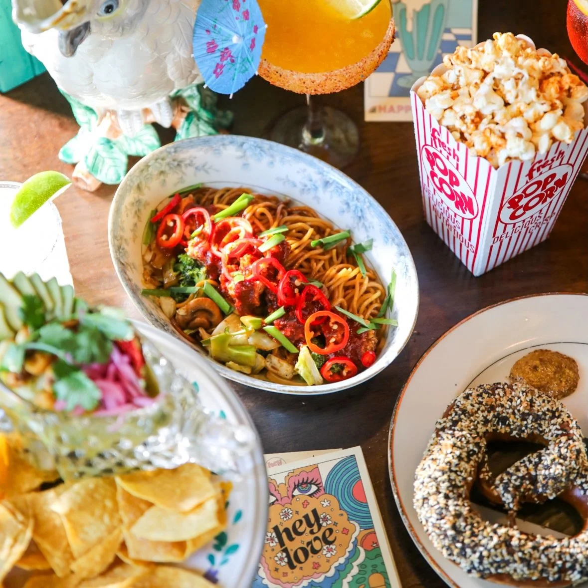 HeyLove&rsquo;s kitchen is undergoing an transformation and we can&rsquo;t wait to share what&rsquo;s next! That being said this is your last time to get Nachos, Ceviche, &amp; all you favs! 

ESPECIALLY SUMMER NOODS! 
Now till Feb 1st!