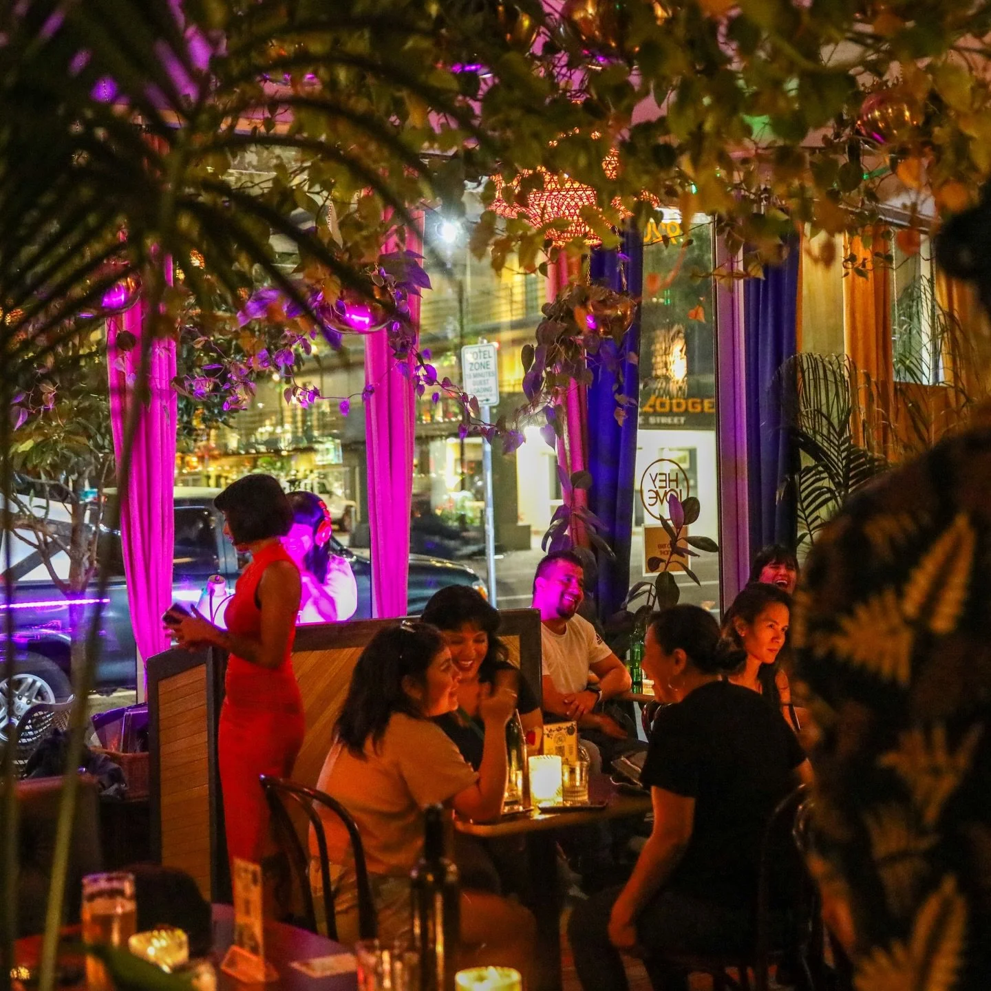 Friday and Saturday nights at HeyLove move a little different.

From 9pm till close, our DJs take the wheel, guiding the room from dinner into late night with tropical grooves, soulful cuts, and a few unexpected turns along the way. Thoughtfully cura