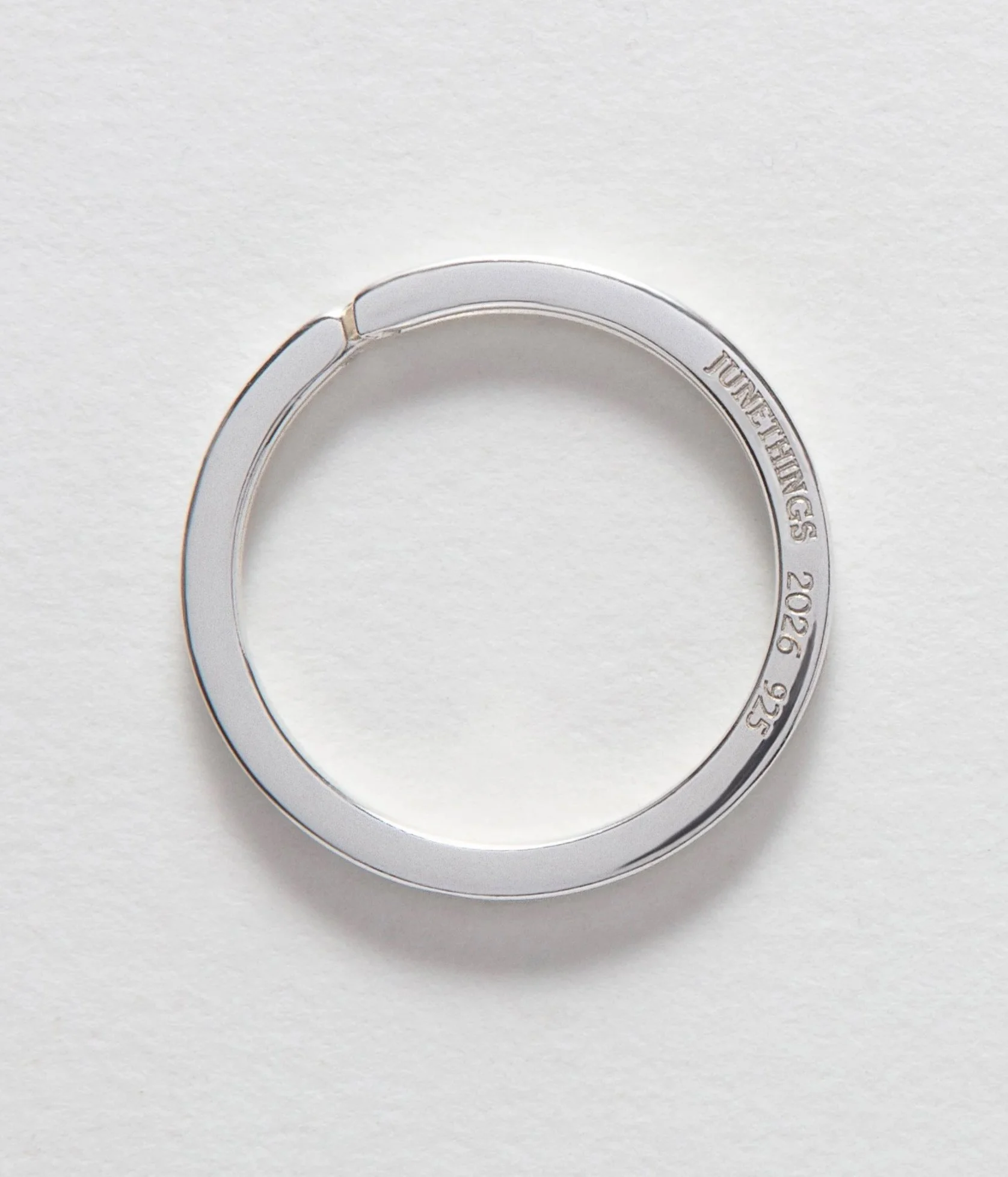 SPLIT KEY RING IN SILVER