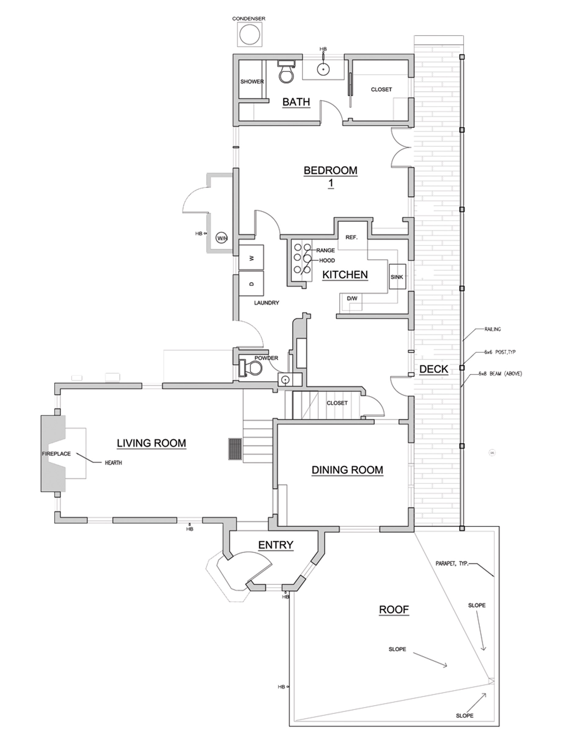 Floor Plan (before renovation) - First Floor