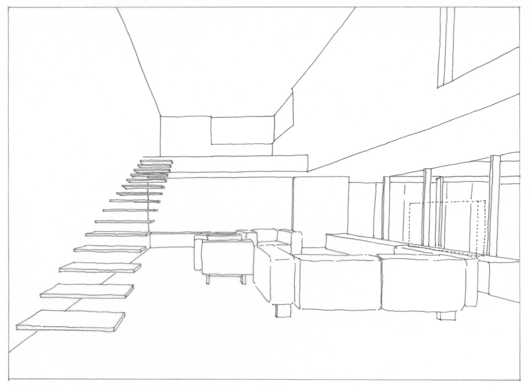  SKETCH: LIVING ROOM 