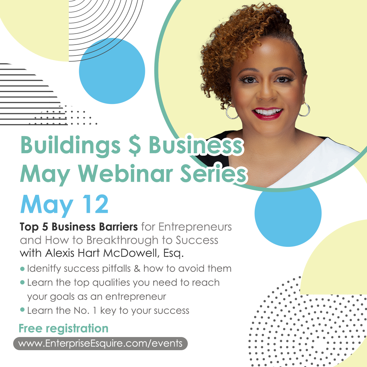 Top 5 Business Barriers for Entrepreneurs and How to Breakthrough to Success - Buildings $ Business May Webinar Series