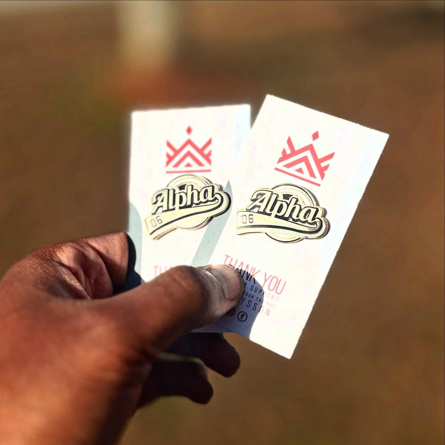 Alpha 06 Baseball Lapel Pin