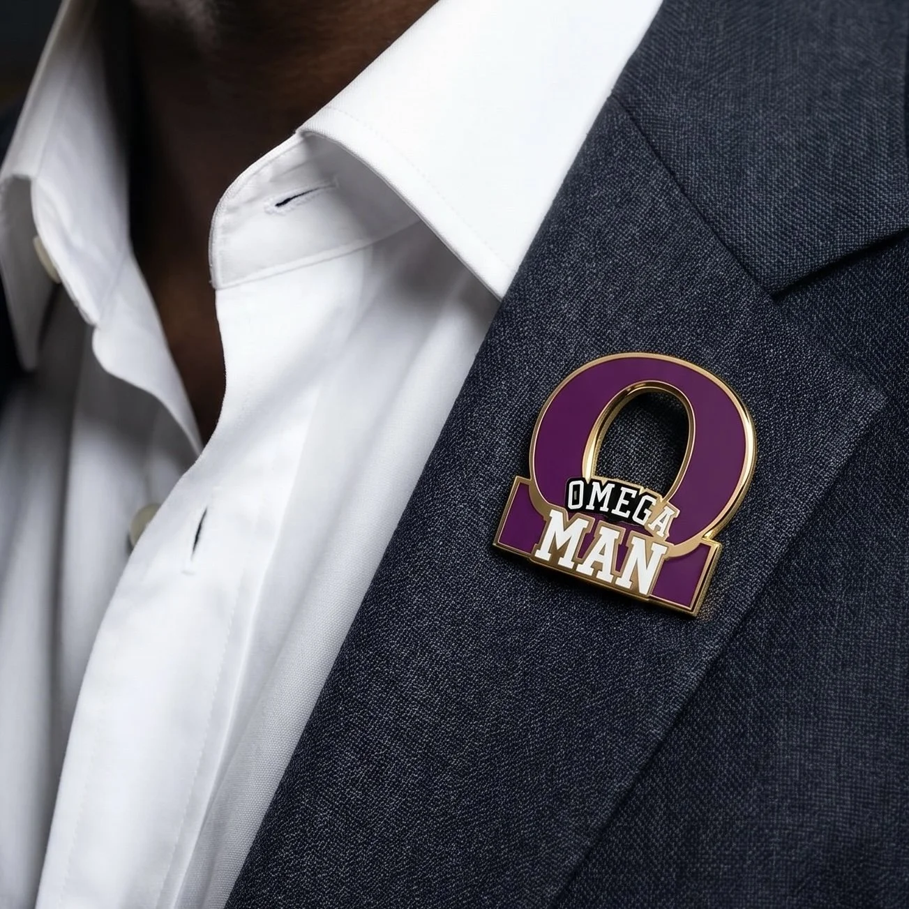 Omega Man Pin