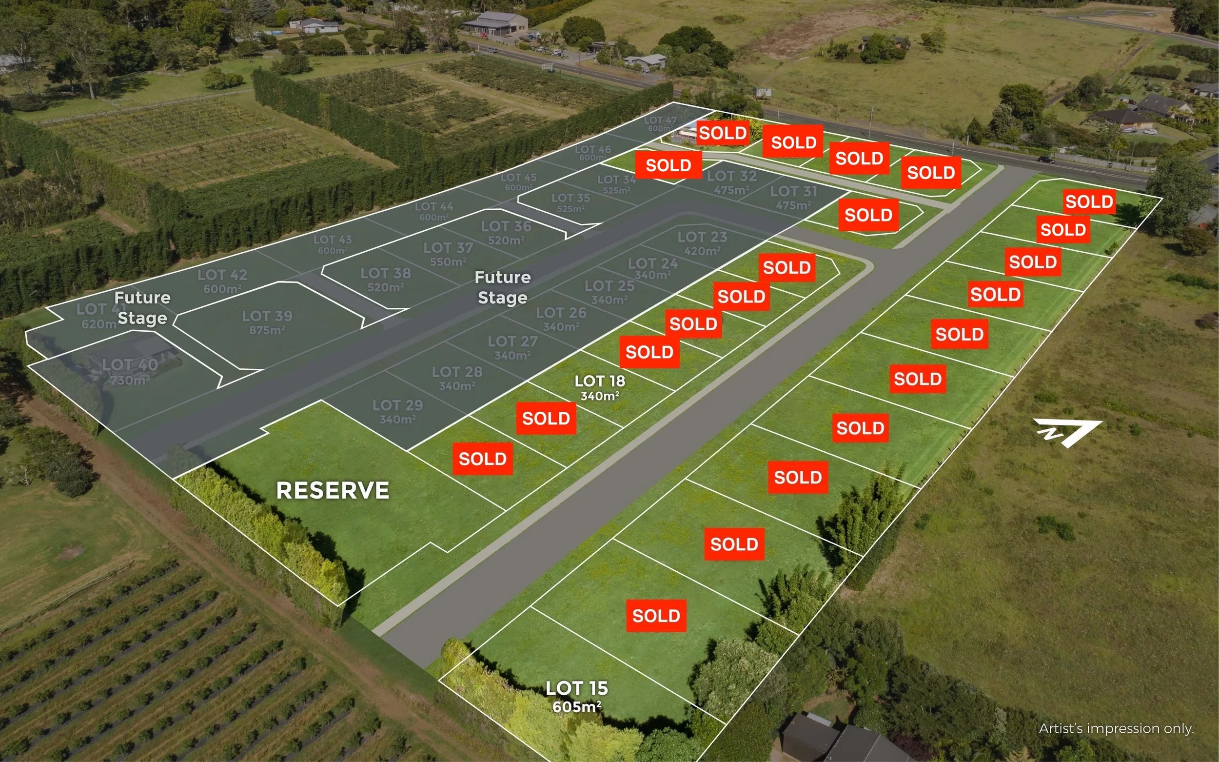 Kerikeri Road – Bare Blocks