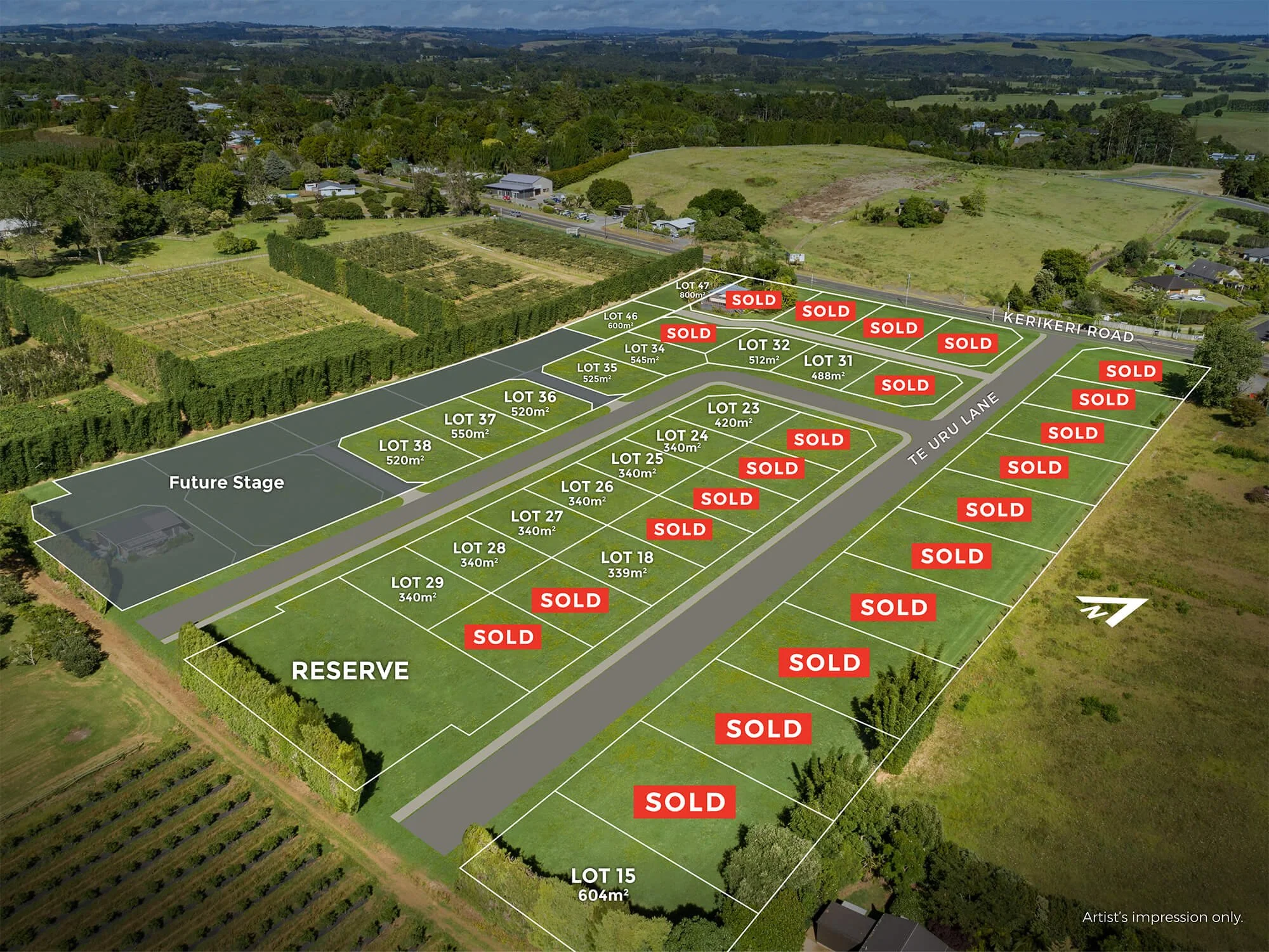 Kerikeri Road – Bare Blocks