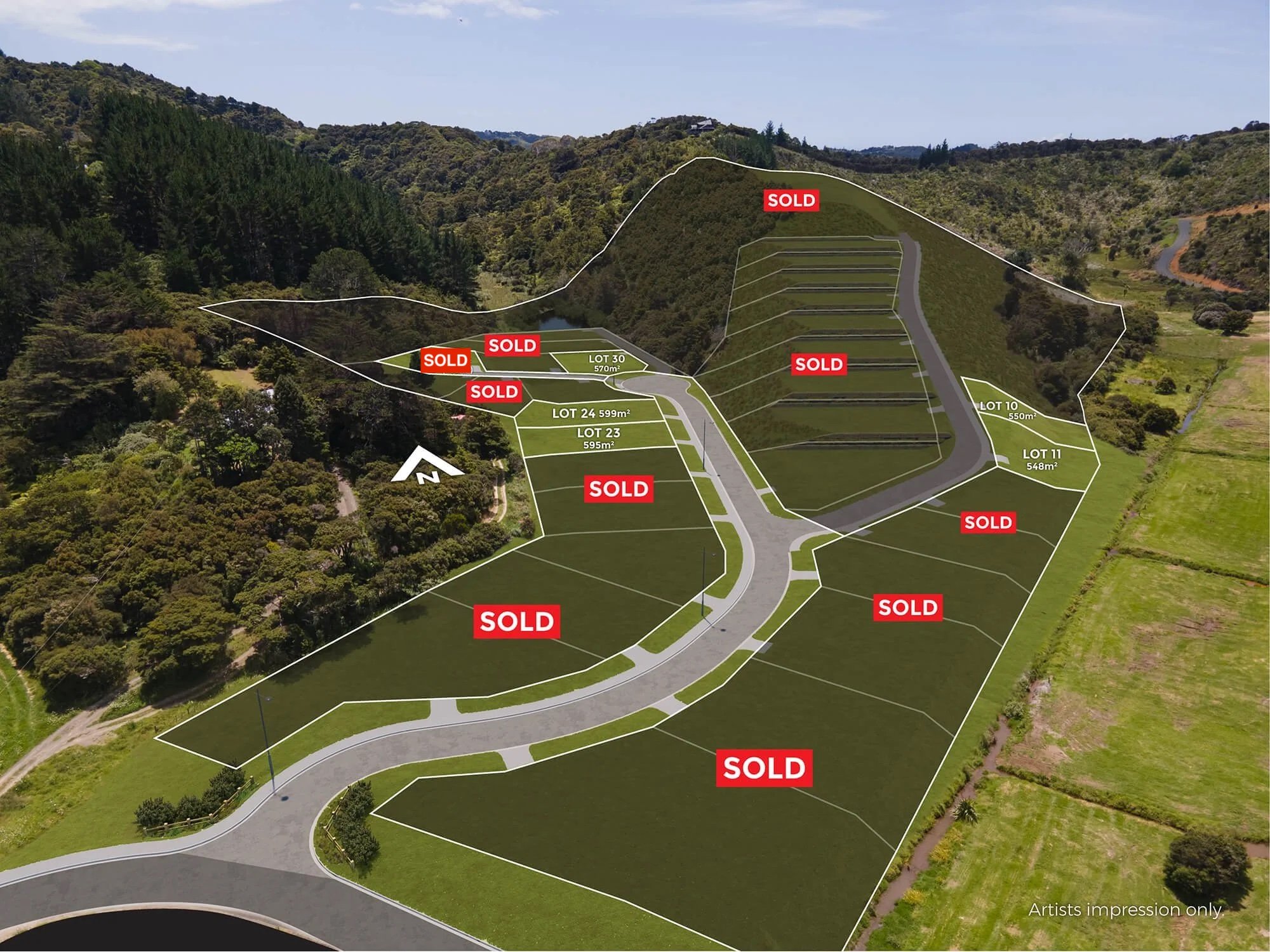 Te Maika Road – Bare Blocks