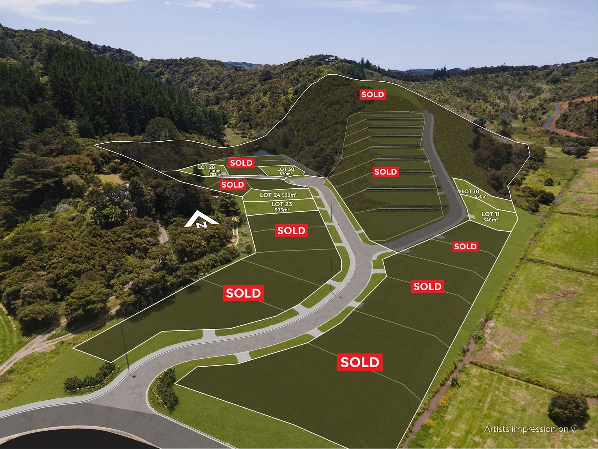 Te Maika Road – Bare Blocks