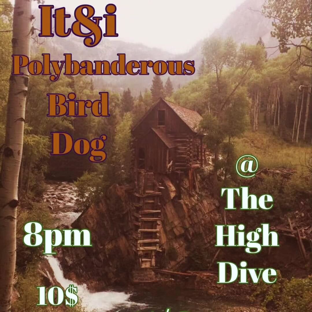 New show announcement! On 5/6, I'll be at @highdiveseattle with @id_a.n.d_ego and Bird Dog at 8p.