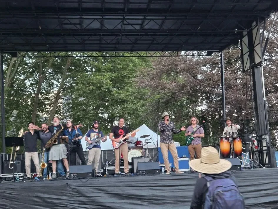 🔥 Still buzzin&rsquo; from Friday night!
@ebsrmusic blew the roof off the Fountain Stage at @biteofseattle, teaming up with @thestaxxbrothers for a Funky Family Affair that brought the heat, the horns, and the deep grooves. 💥

🪘 Special shoutout t